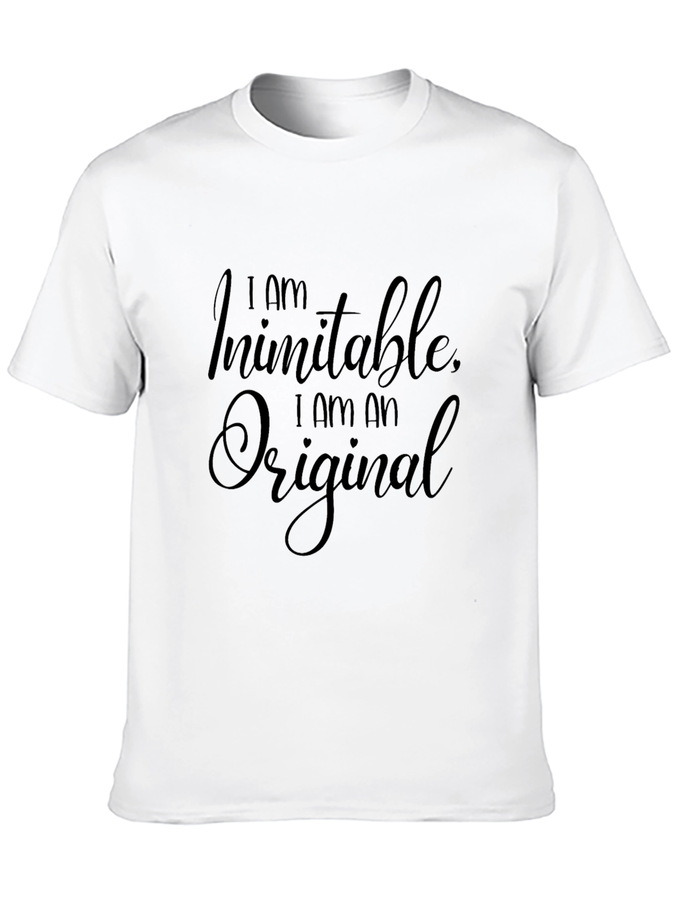 Inimitable Original Black Graphic T-Shirt