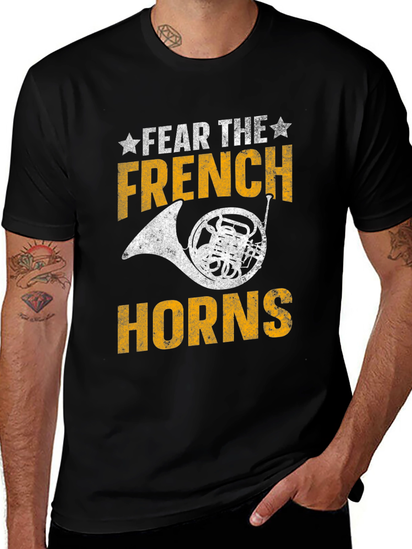 Fear the French Horns Graphic T-Shirt