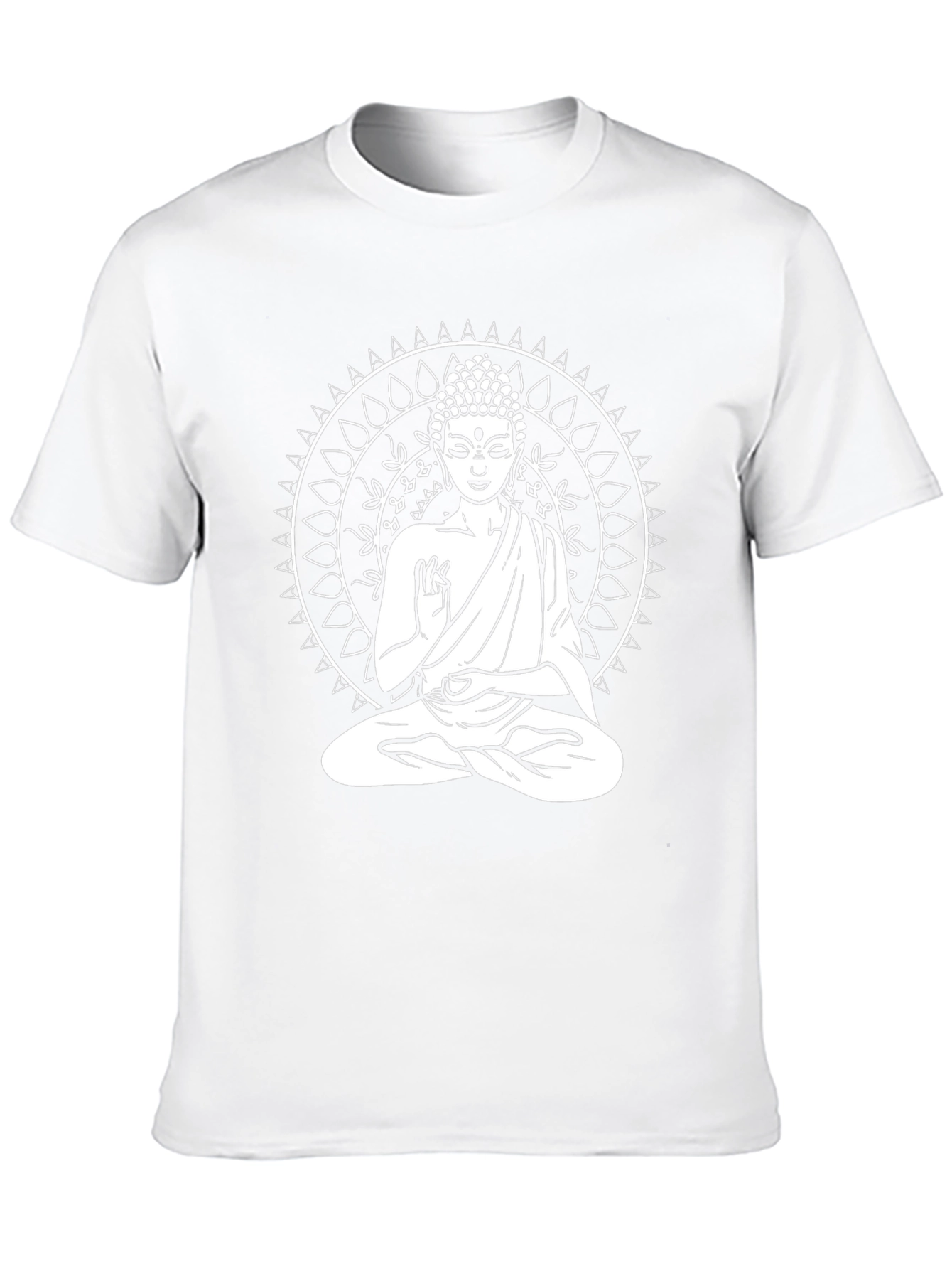 Buddha Mandala Graphic Tee - Black