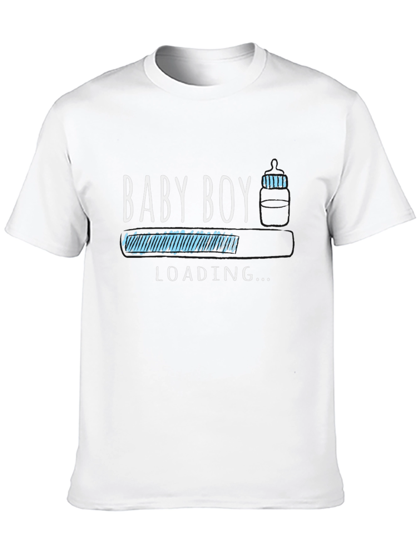 Baby Boy Loading T-Shirt - Expecting Dad Tee