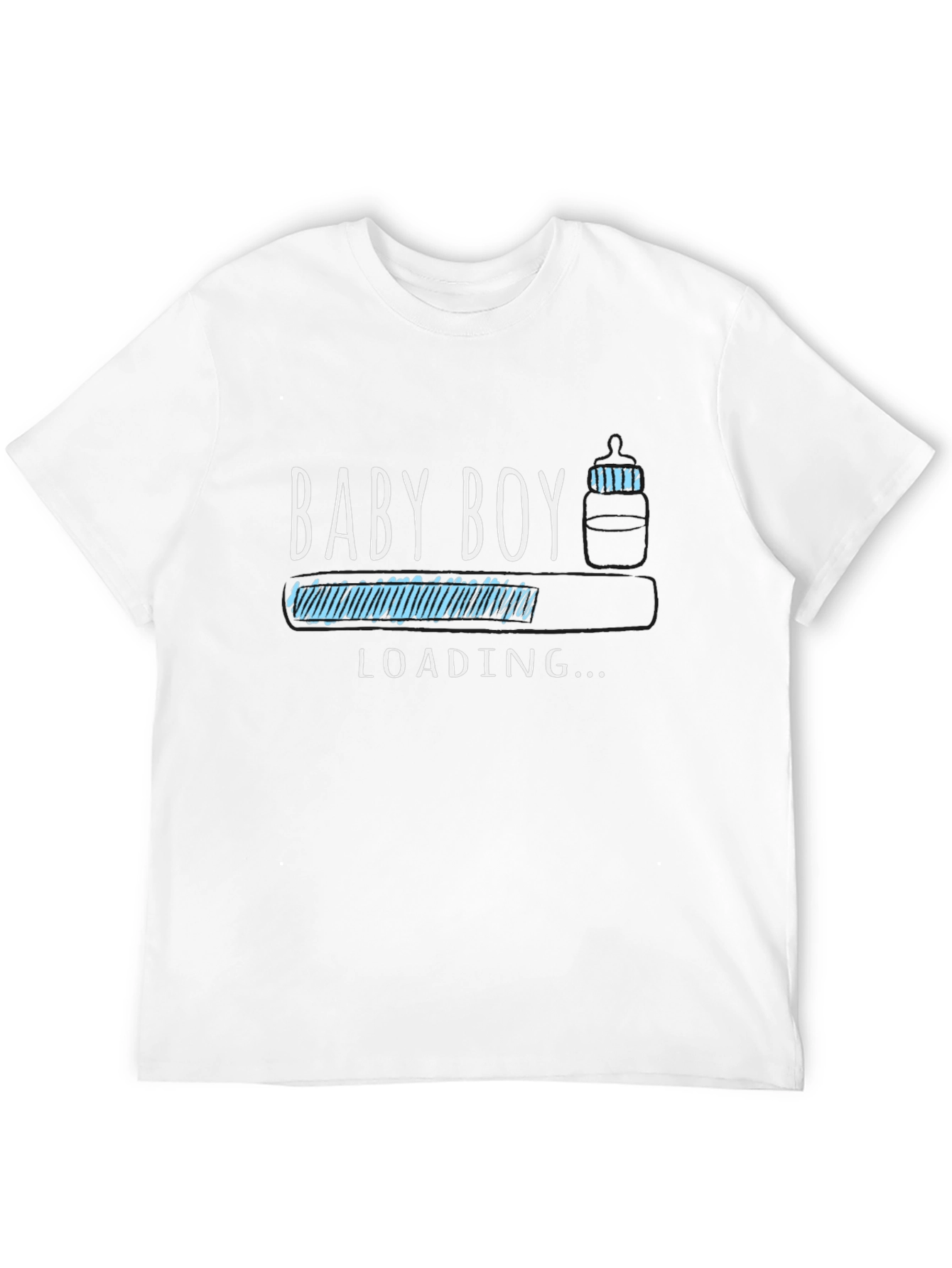 Baby Boy Loading T-Shirt - Expecting Dad Tee