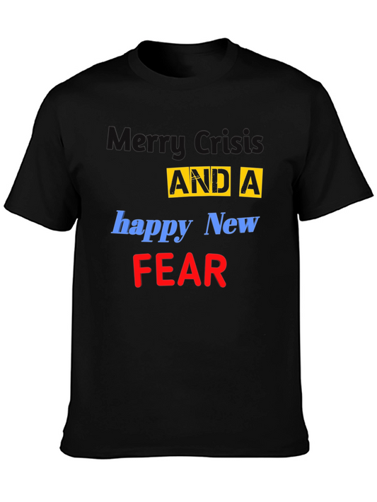 Merry Crisis T-Shirt - Funny Graphic Tee