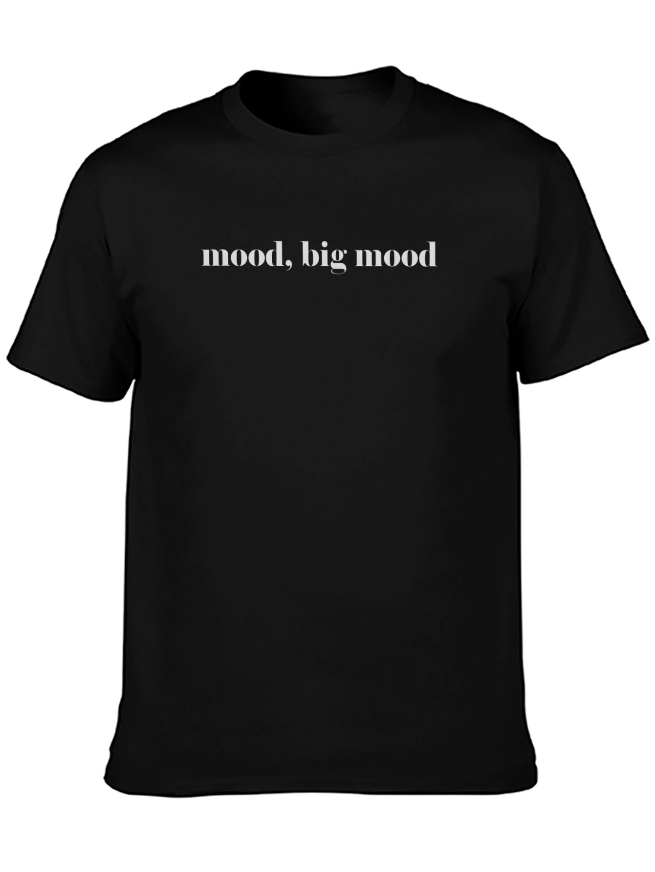 Mood Big Mood Black Graphic Tee