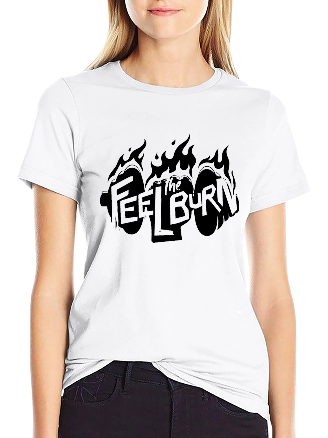 The Feel Burn Black Graphic T-Shirt