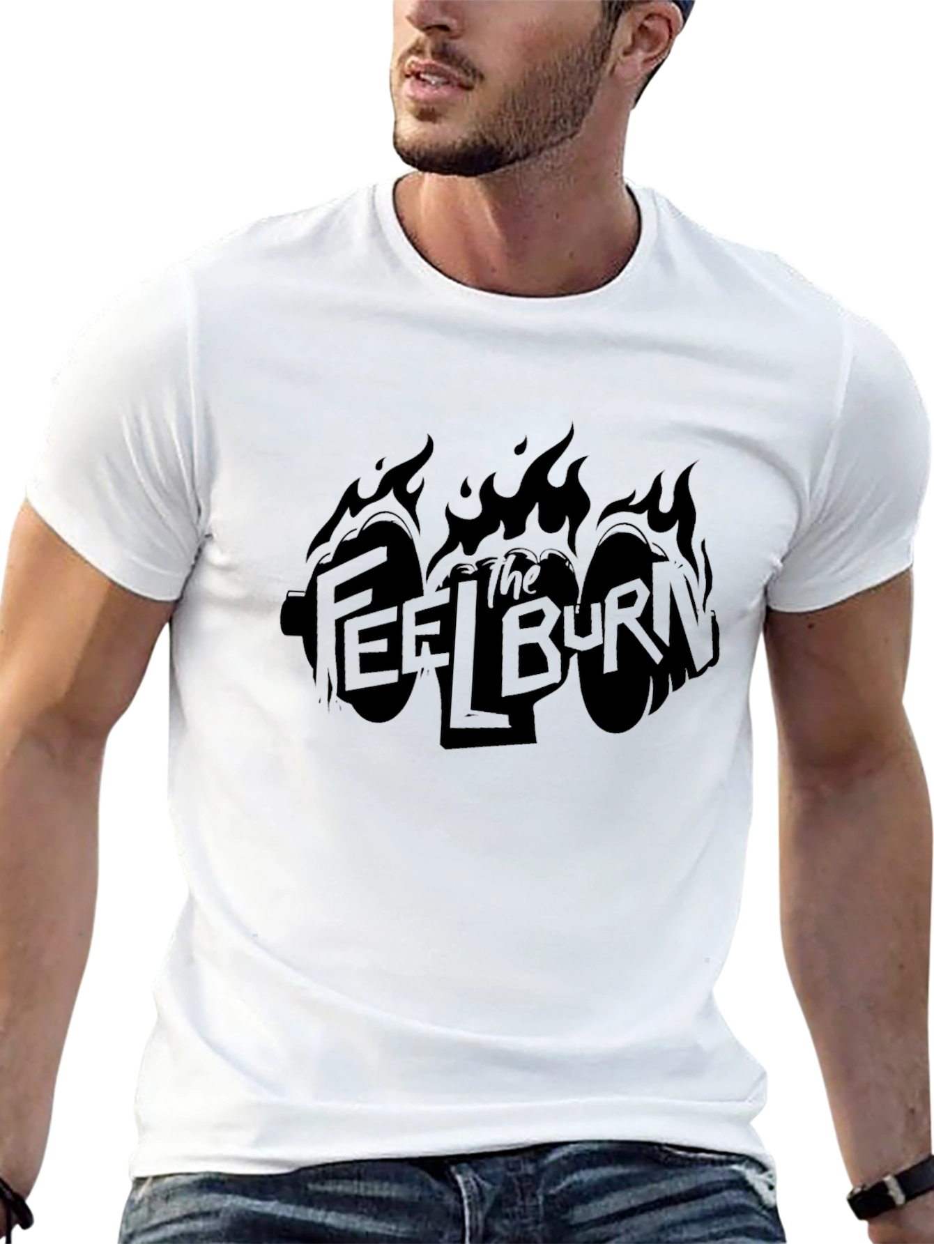 The Feel Burn Black Graphic T-Shirt