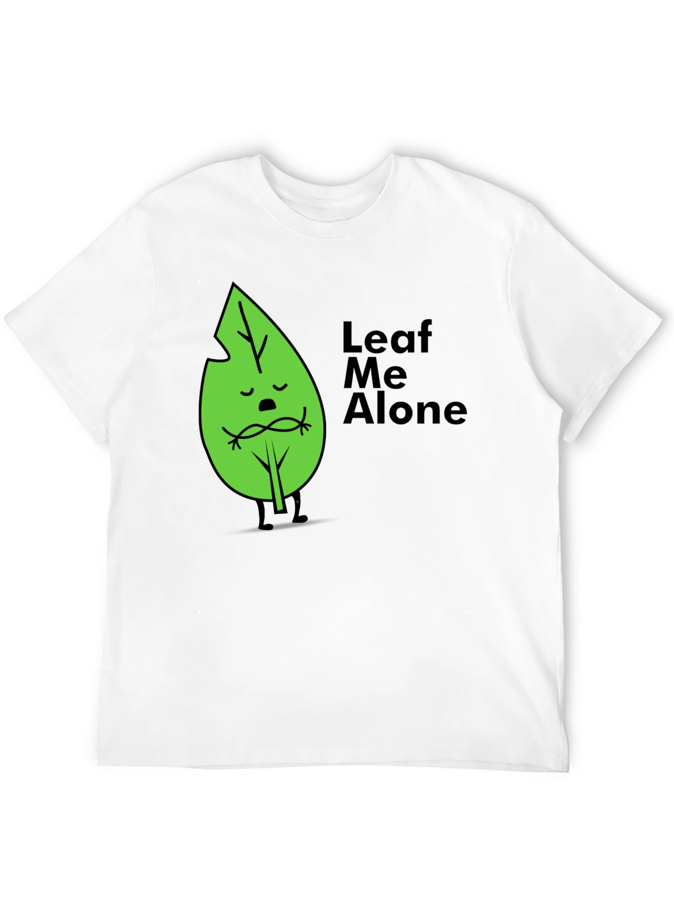 Leaf Me Alone Graphic T-Shirt - Soft Cotton Blend