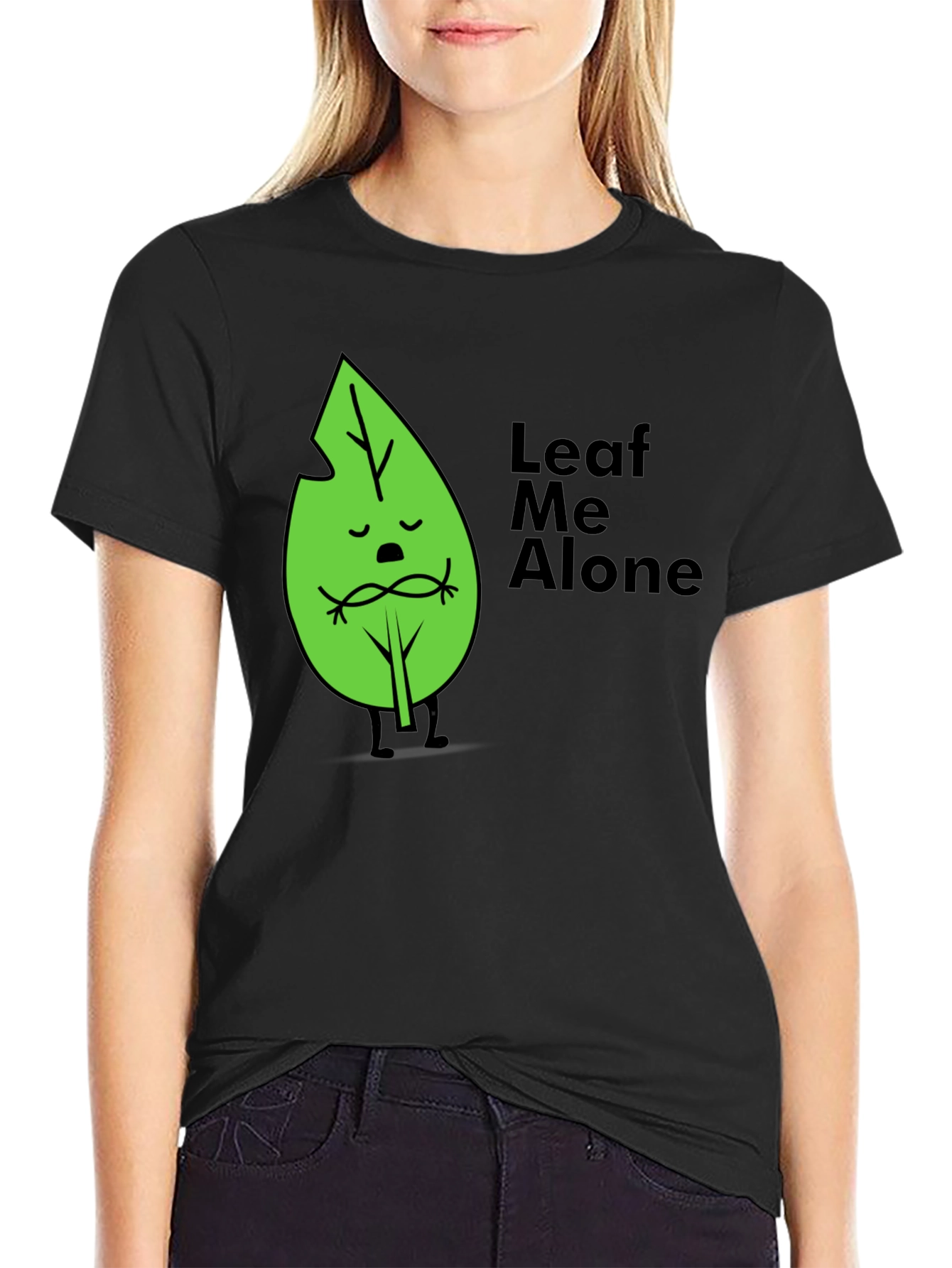 Leaf Me Alone Graphic T-Shirt - Soft Cotton Blend