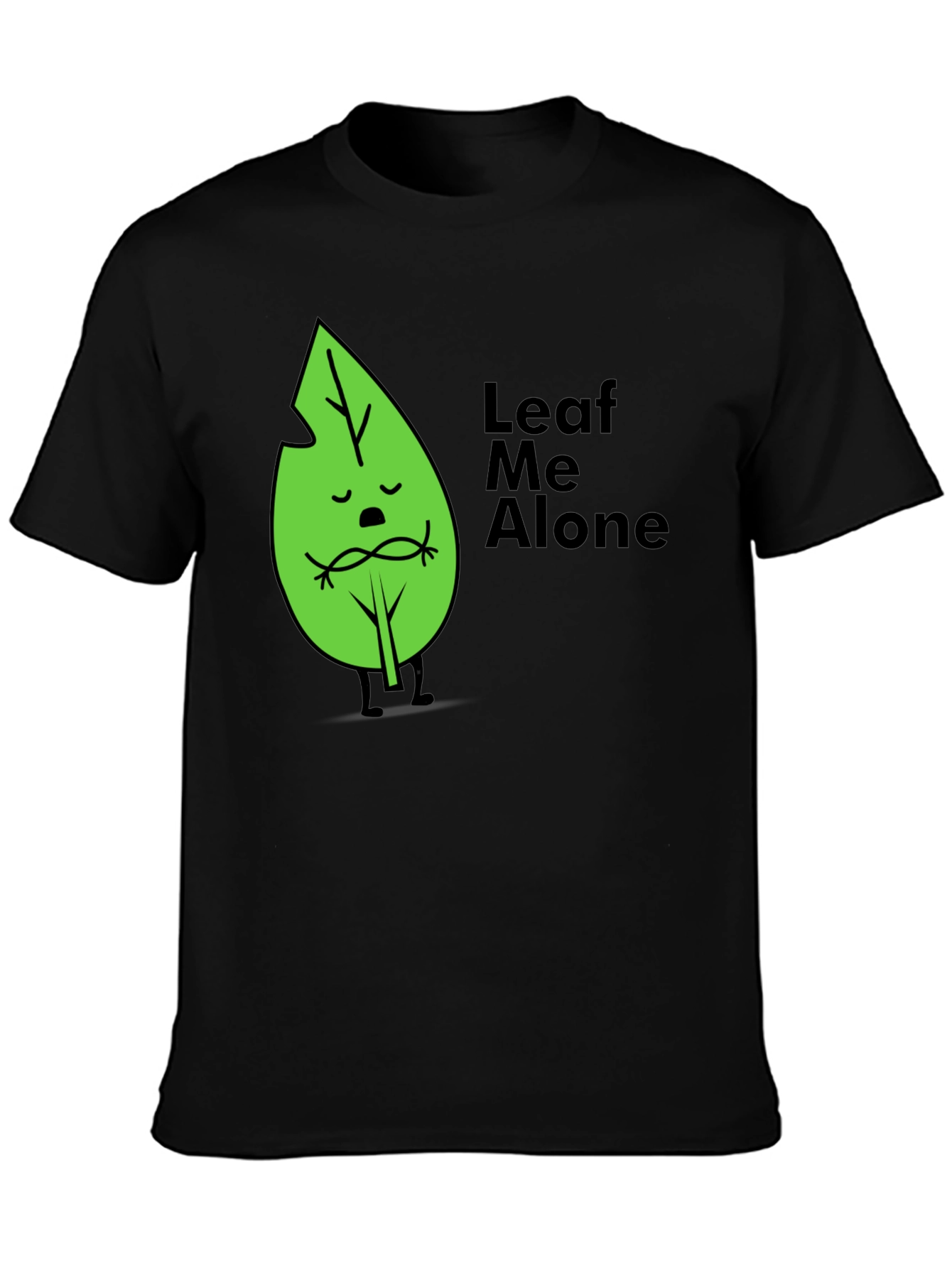 Leaf Me Alone Graphic T-Shirt - Soft Cotton Blend