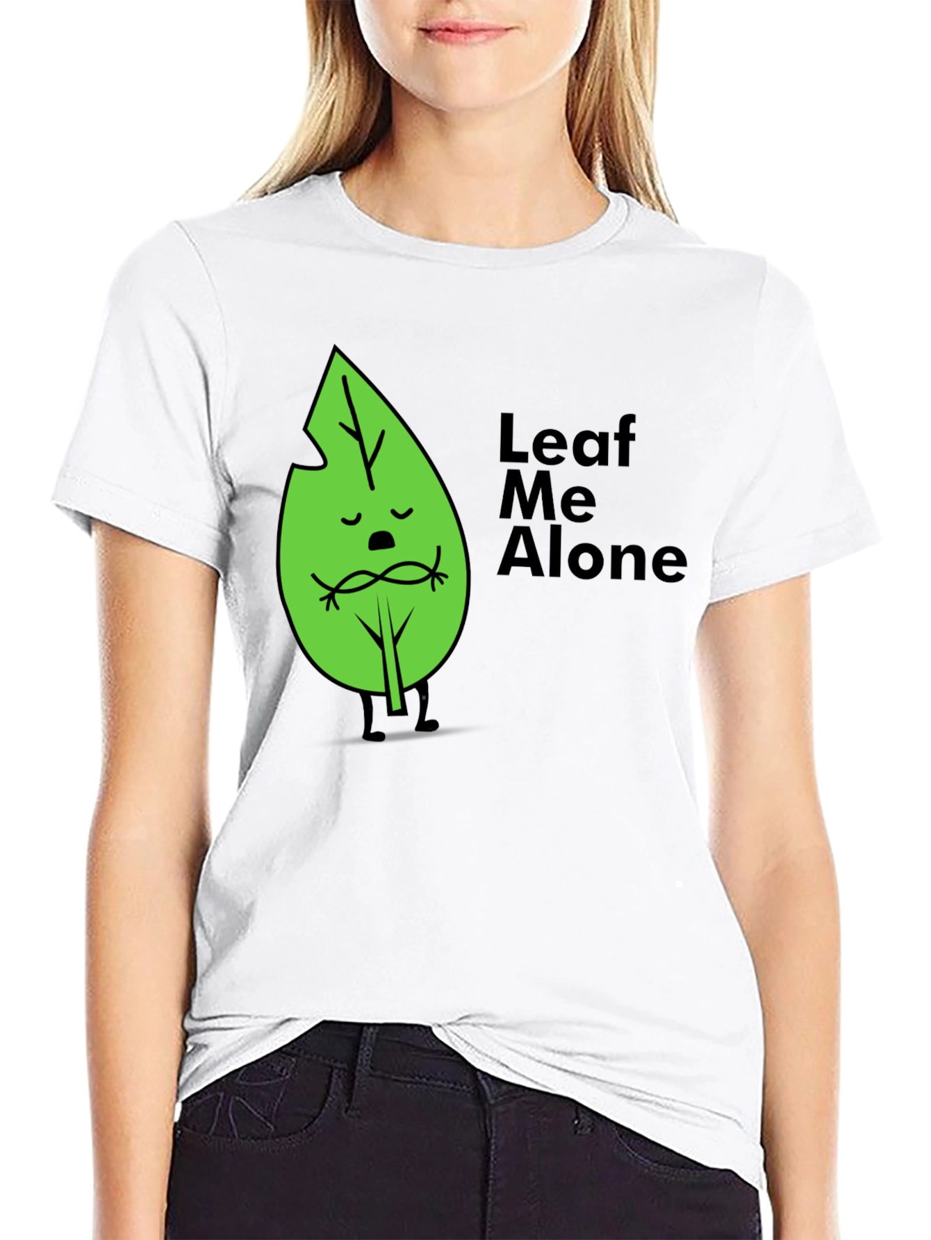 Leaf Me Alone Graphic T-Shirt - Soft Cotton Blend