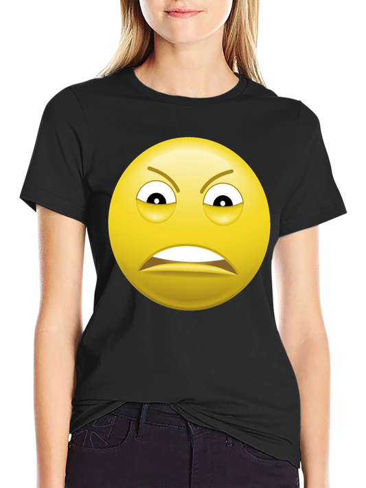 Angry Emoji Graphic T-Shirt