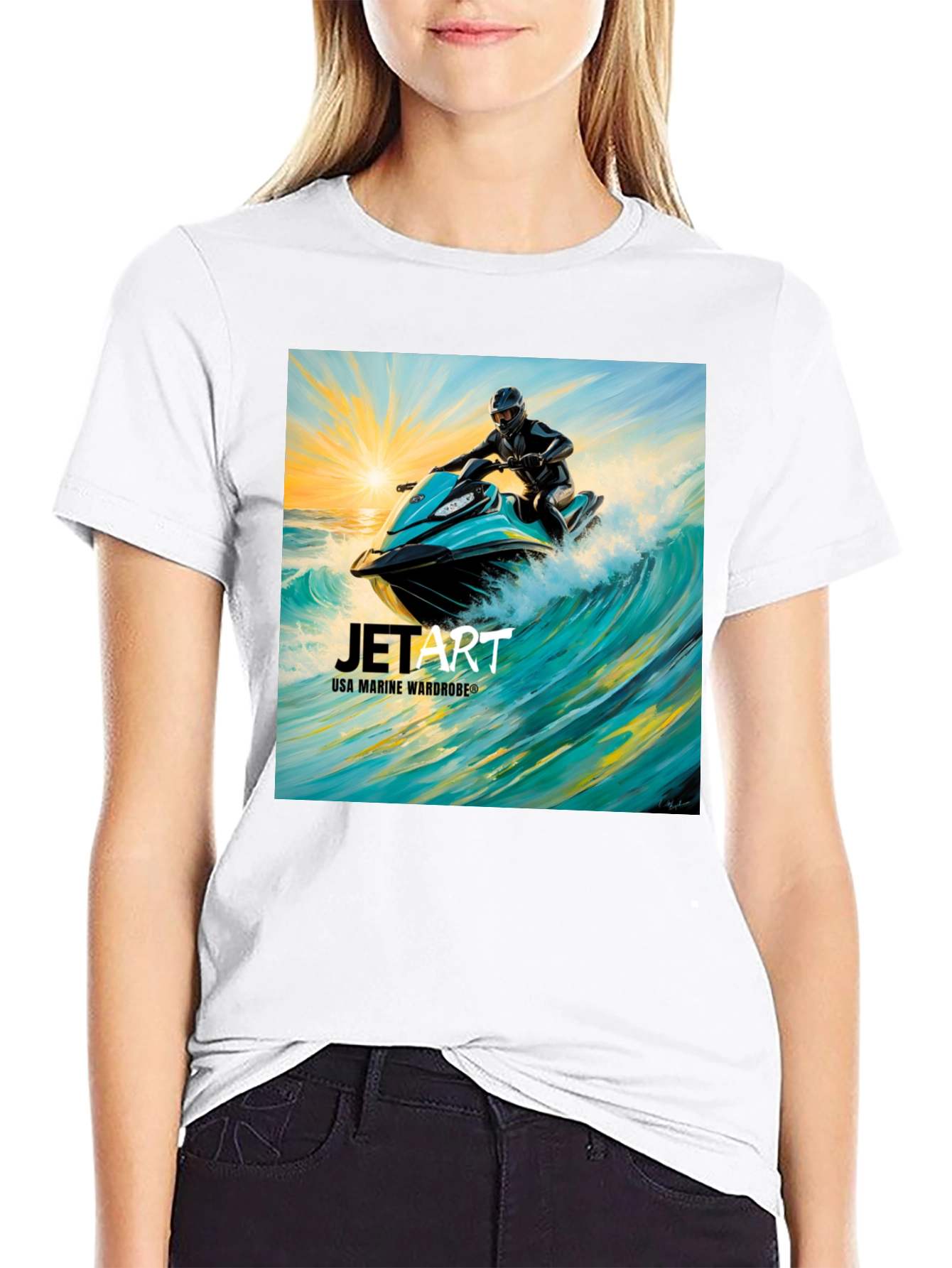 Jet Art T-Shirt - USA Marine Wardrobe
