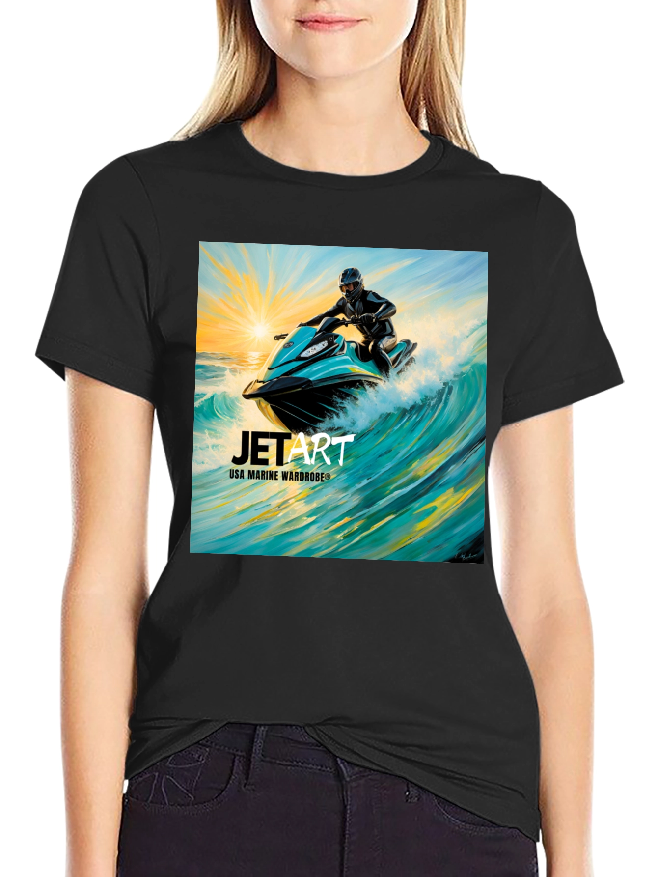 Jet Art T-Shirt - USA Marine Wardrobe