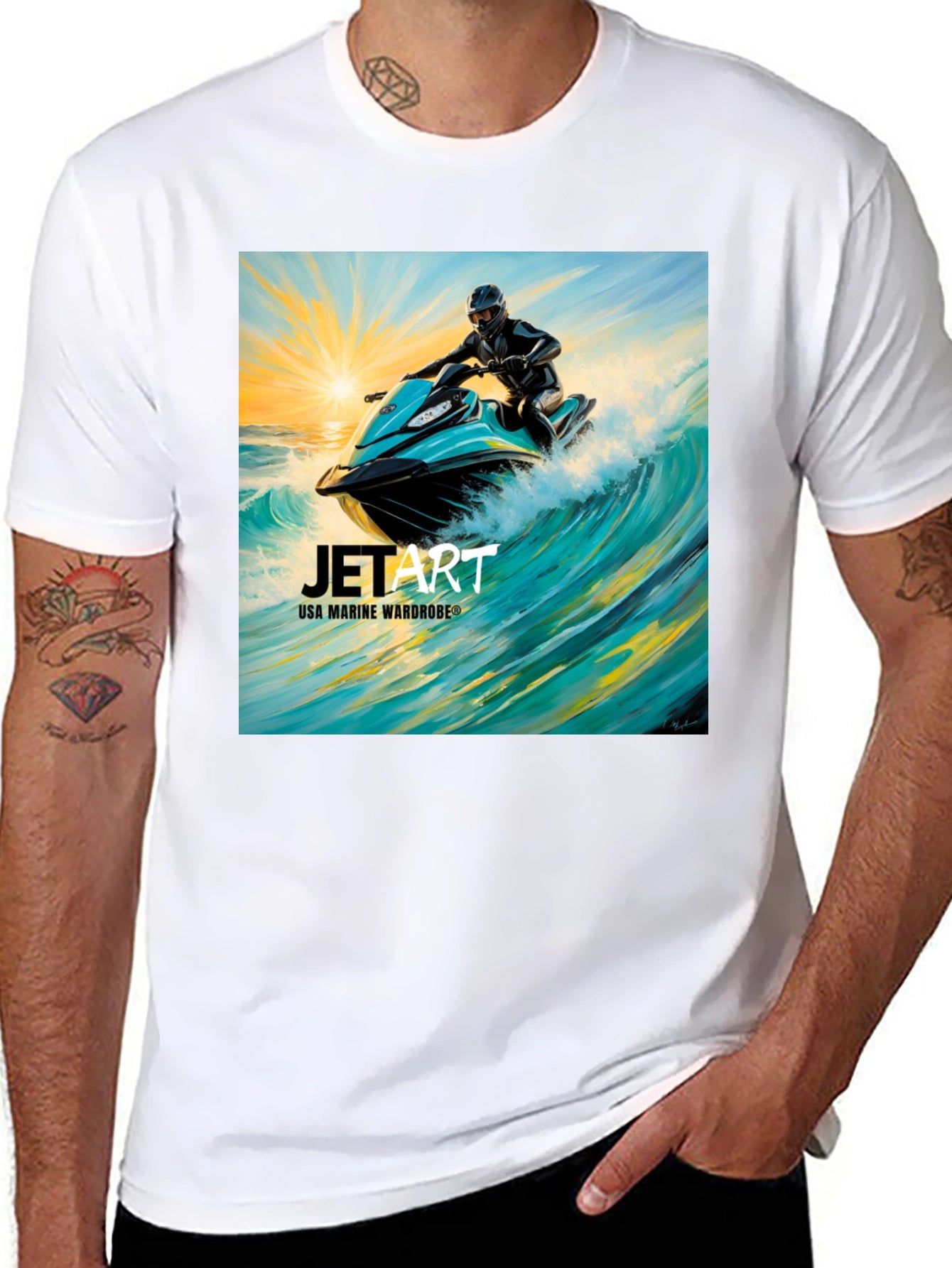Jet Art T-Shirt - USA Marine Wardrobe