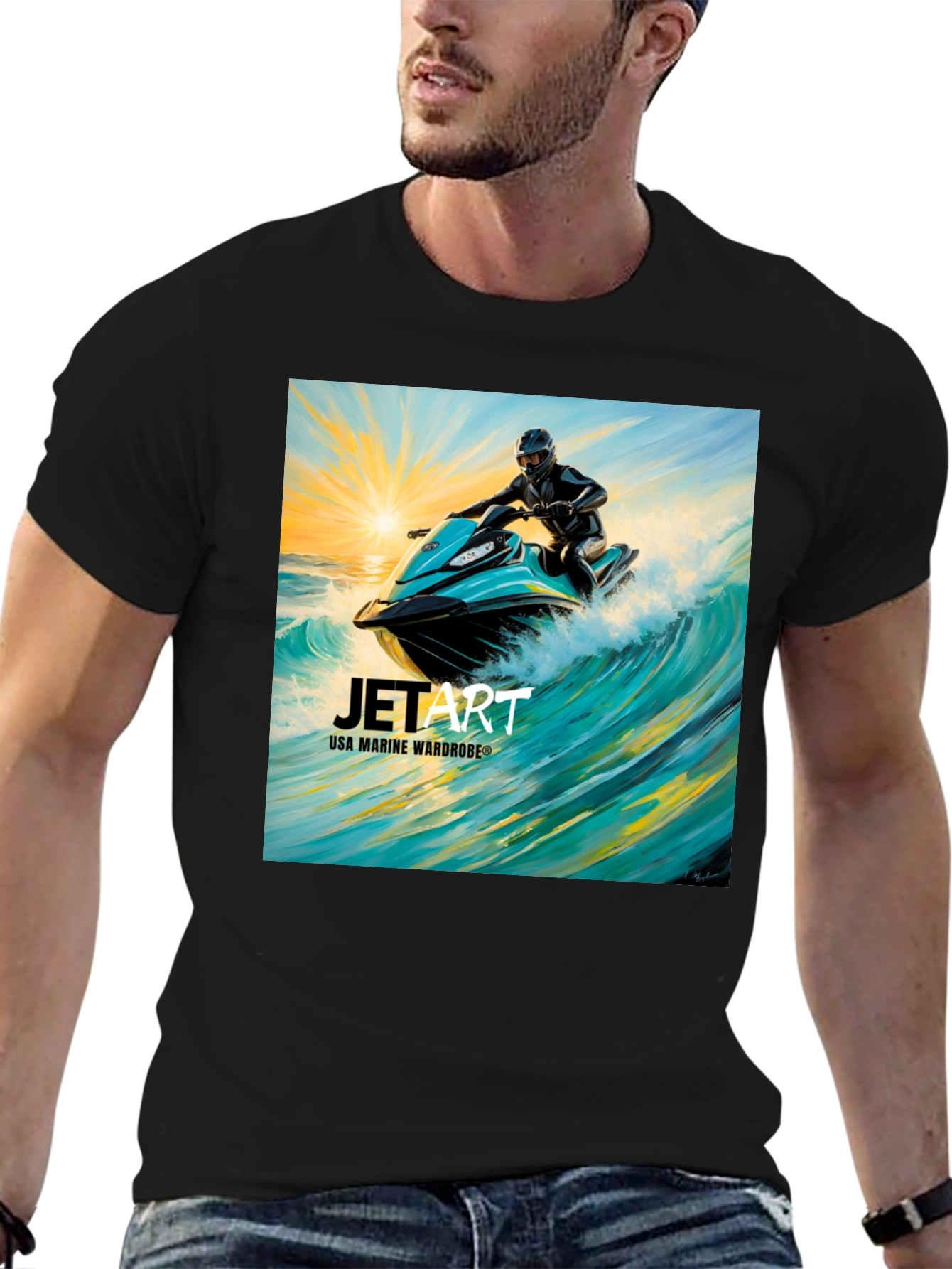 Jet Art T-Shirt - USA Marine Wardrobe