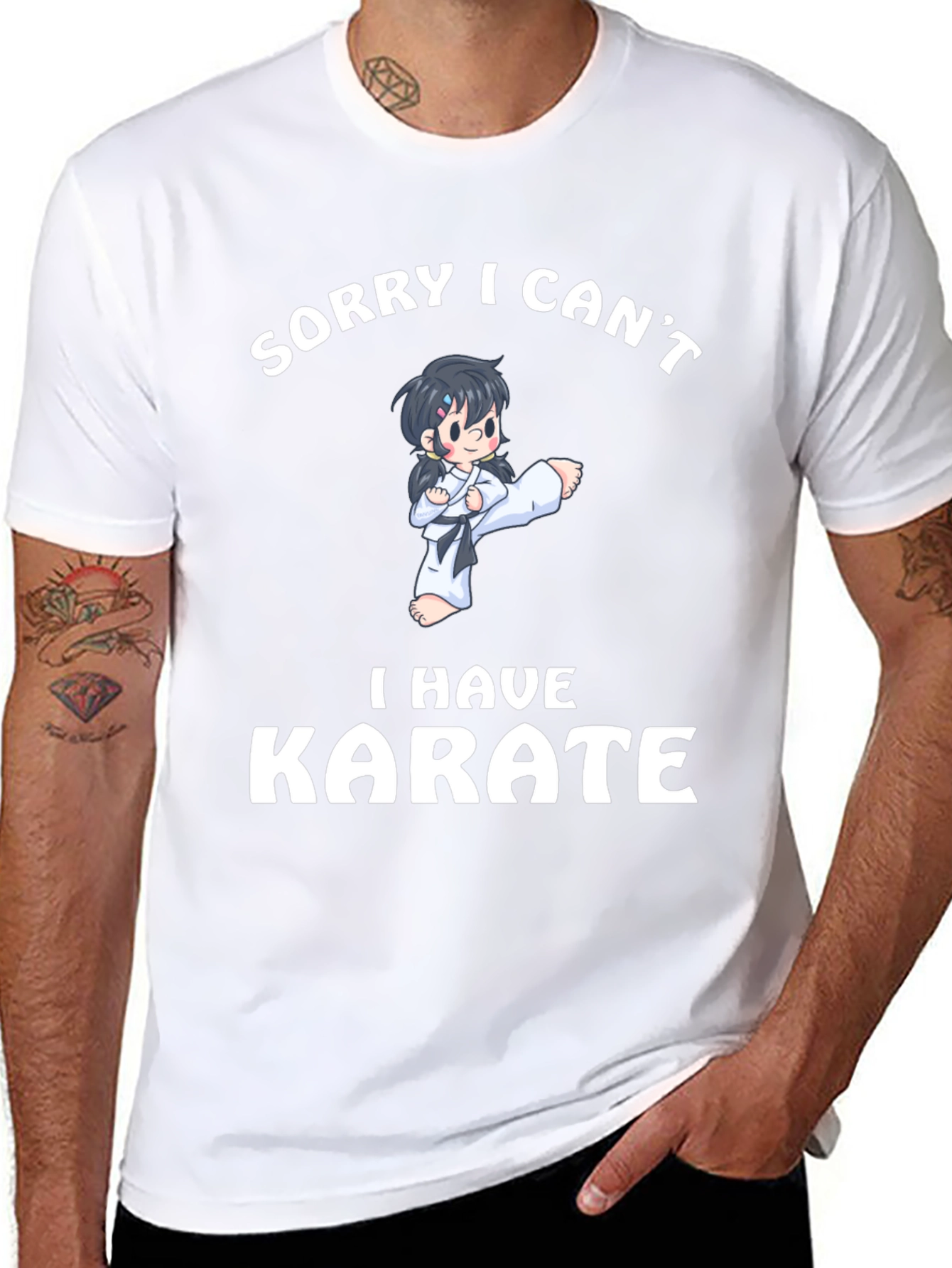 Funny Karate T-Shirt - Sorry I Cant
