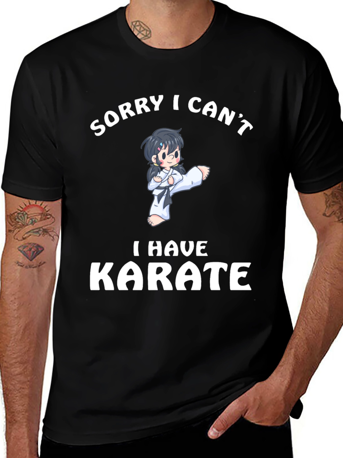 Funny Karate T-Shirt - Sorry I Cant