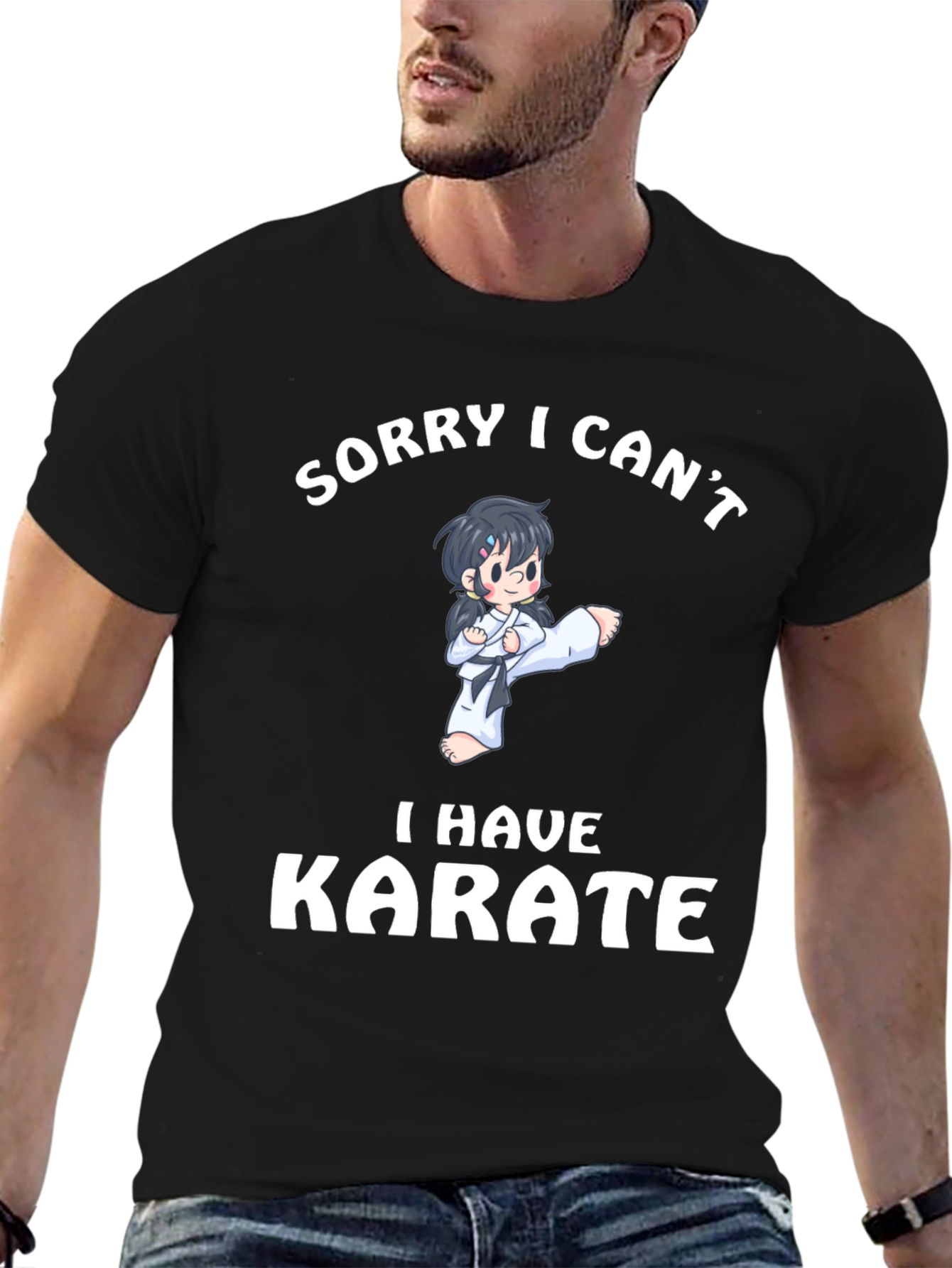 Funny Karate T-Shirt - Sorry I Cant