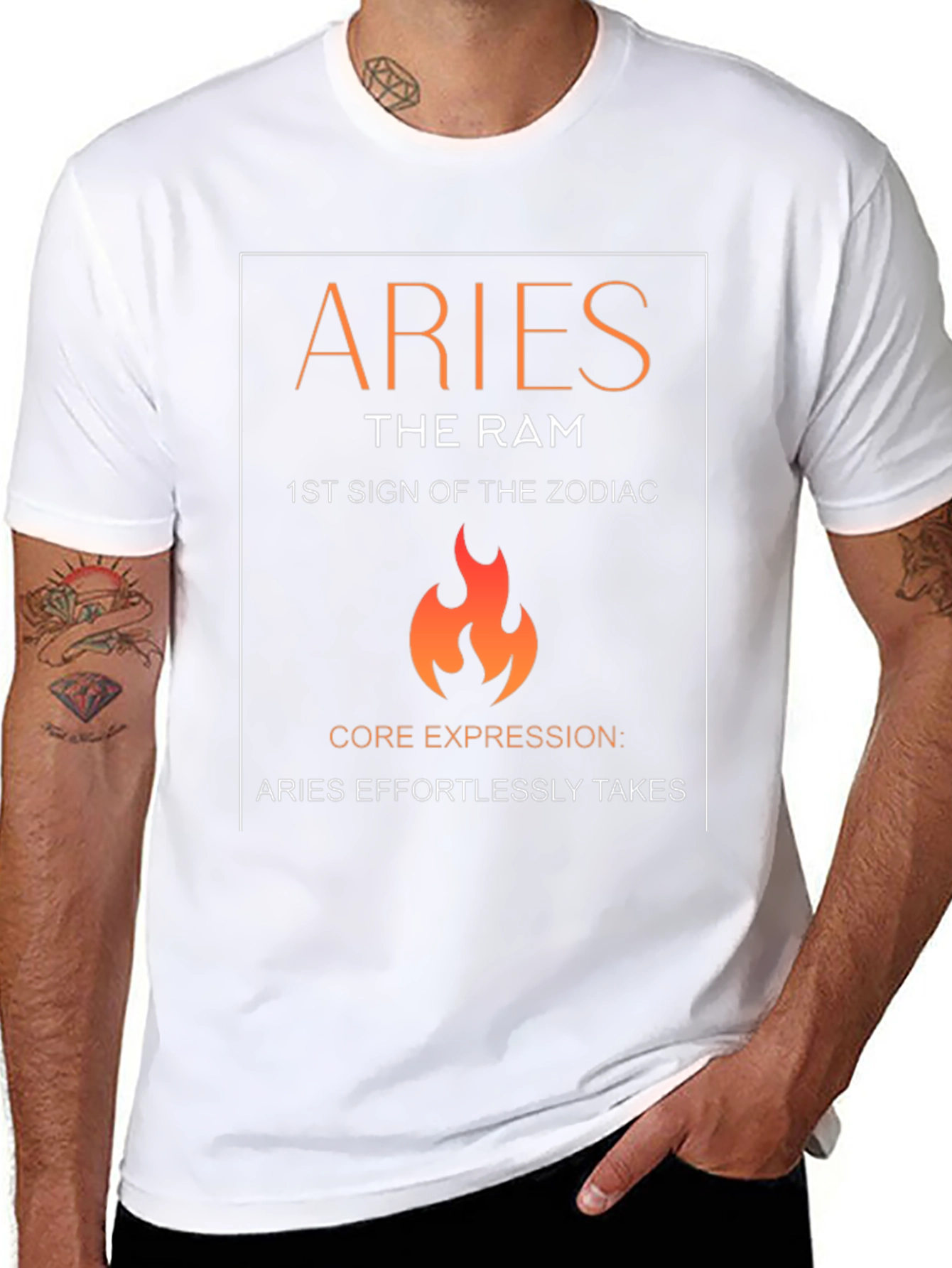 Aries Zodiac Sign Graphic T-Shirt - The Ram