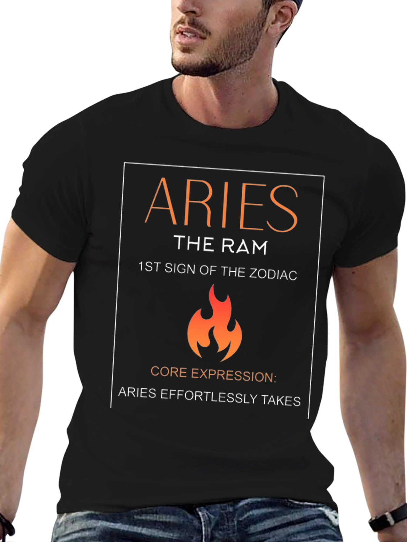 Aries Zodiac Sign Graphic T-Shirt - The Ram