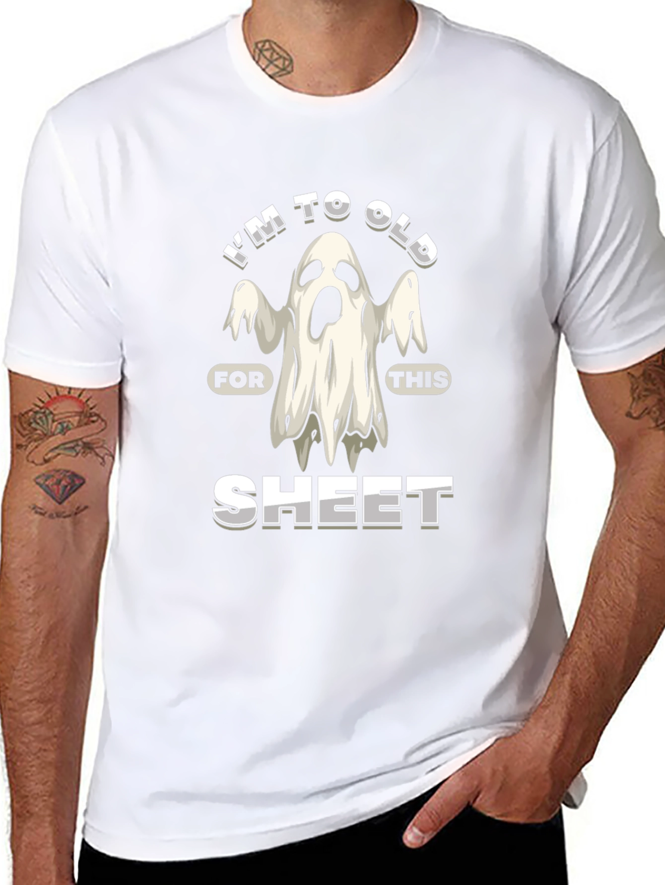 Funny Halloween Ghost Graphic Tee