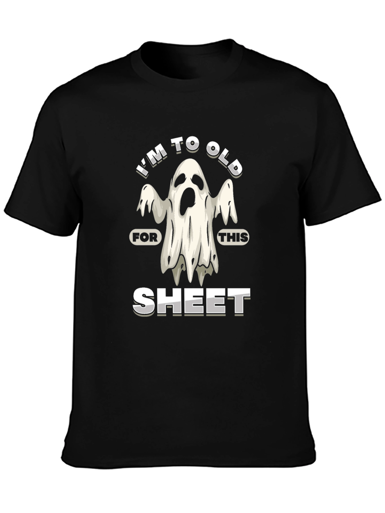 Funny Halloween Ghost Graphic Tee