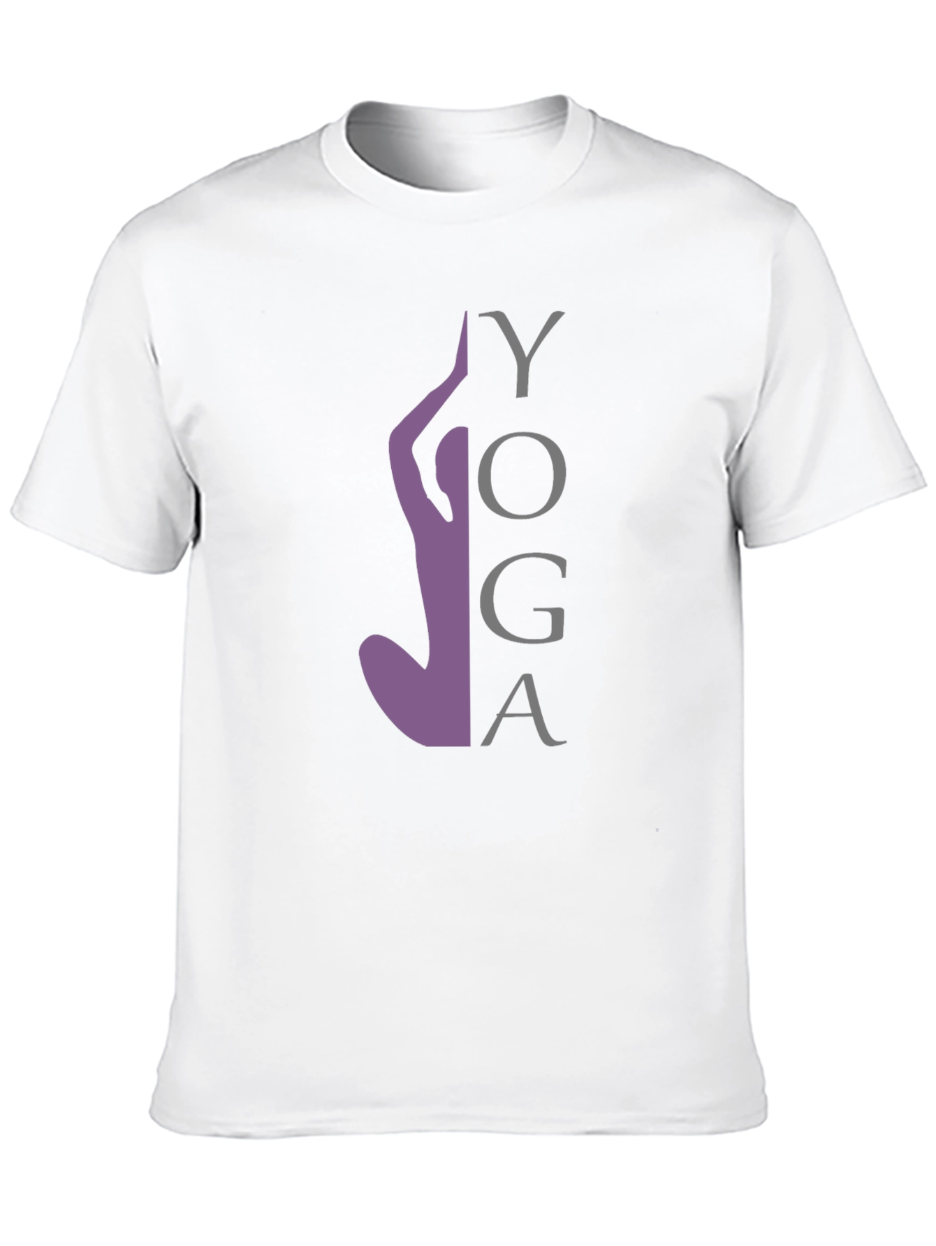 Yoga Silhouette Graphic Tee - Black Cotton Blend