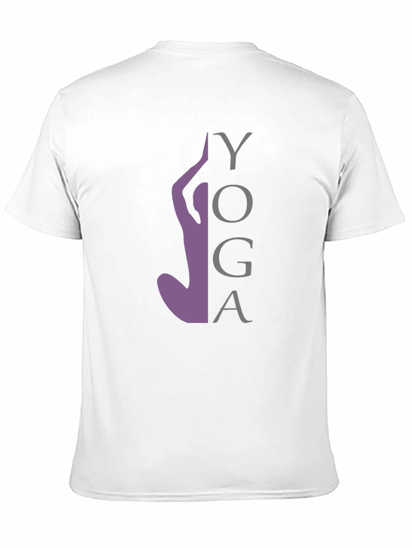 Yoga Silhouette Graphic Tee - Black Cotton Blend