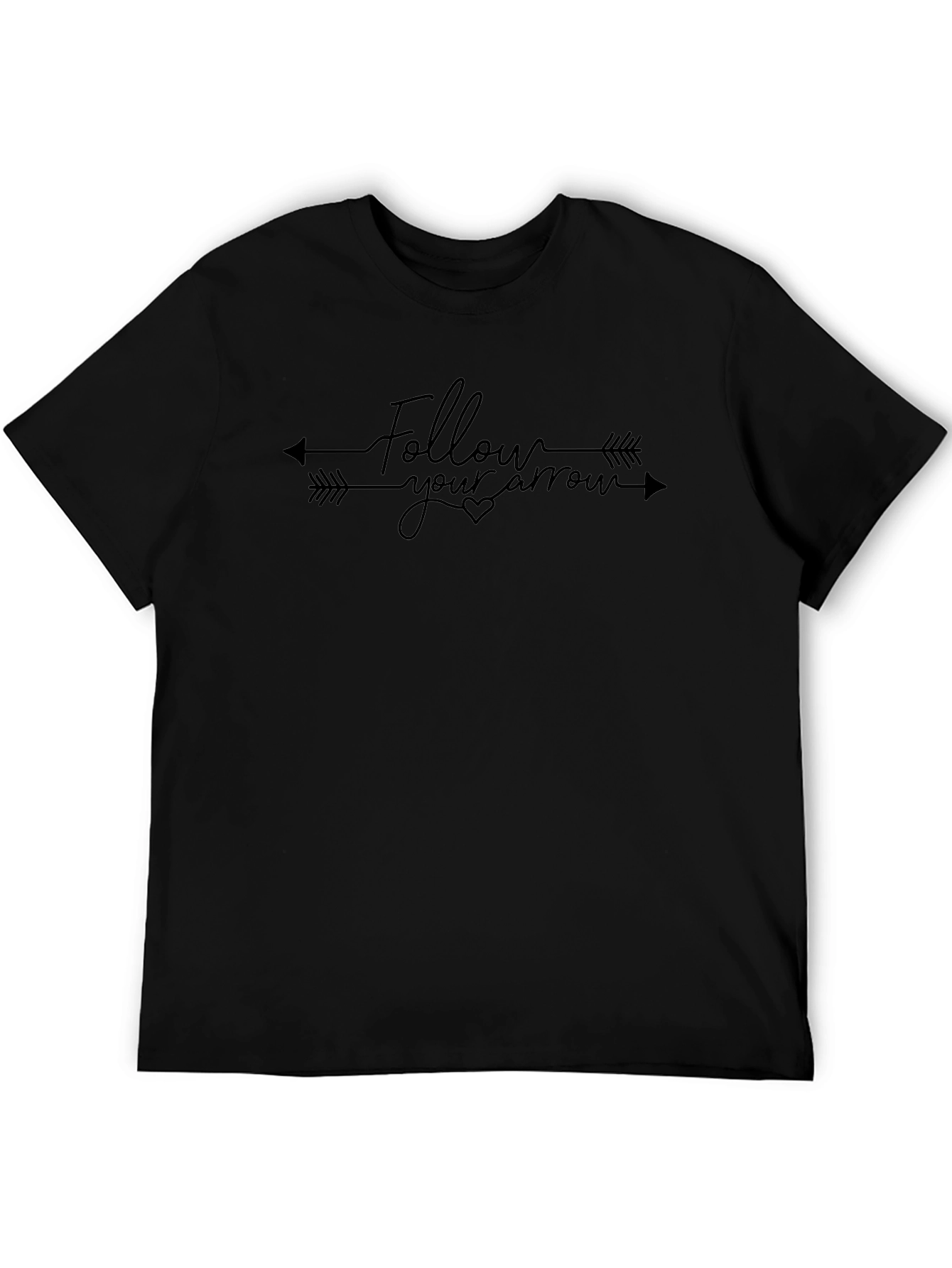 Follow Your Arrow Graphic Tee - Black