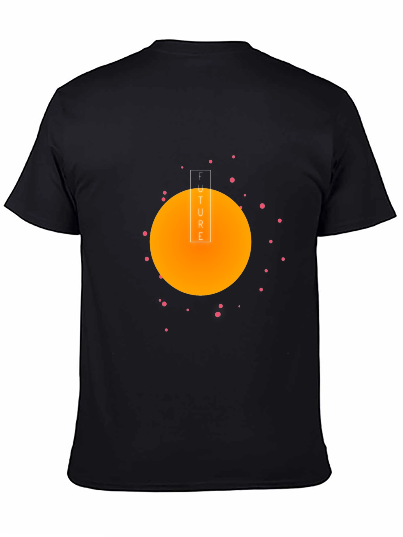 Future Graphic Print Black T-Shirt