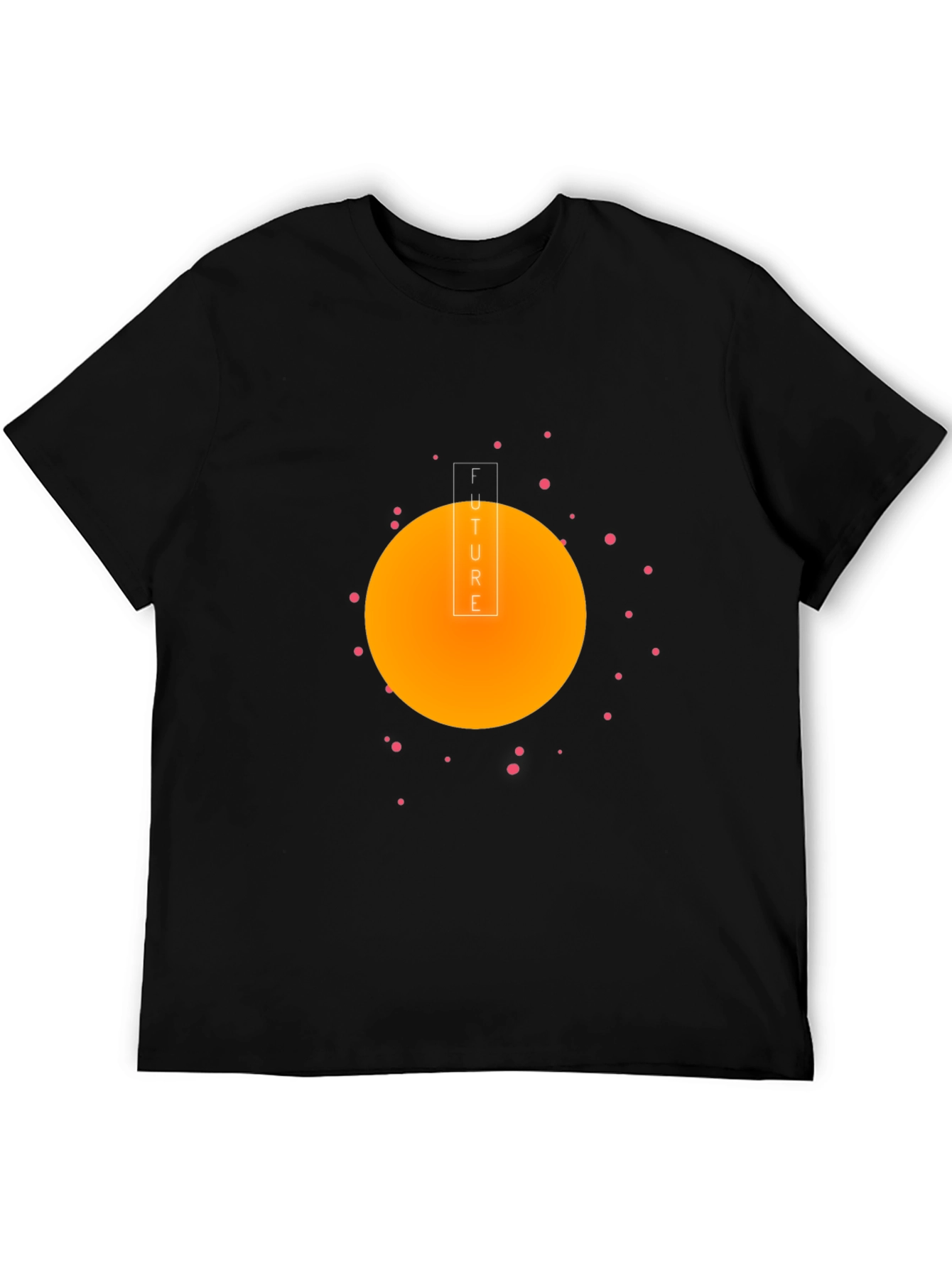 Future Graphic Print Black T-Shirt