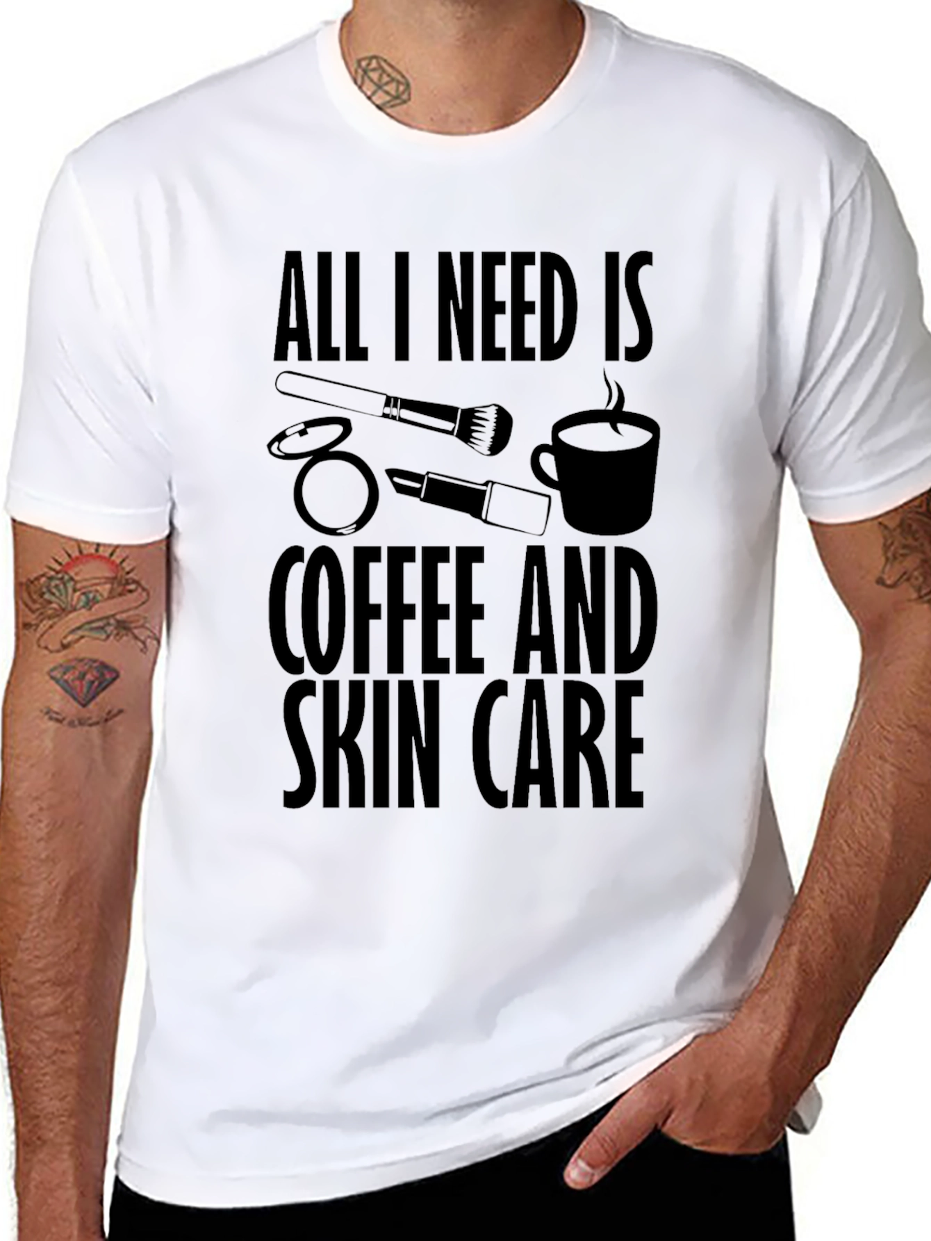 Coffee & Skincare T-Shirt: Beauty Essentials Tee