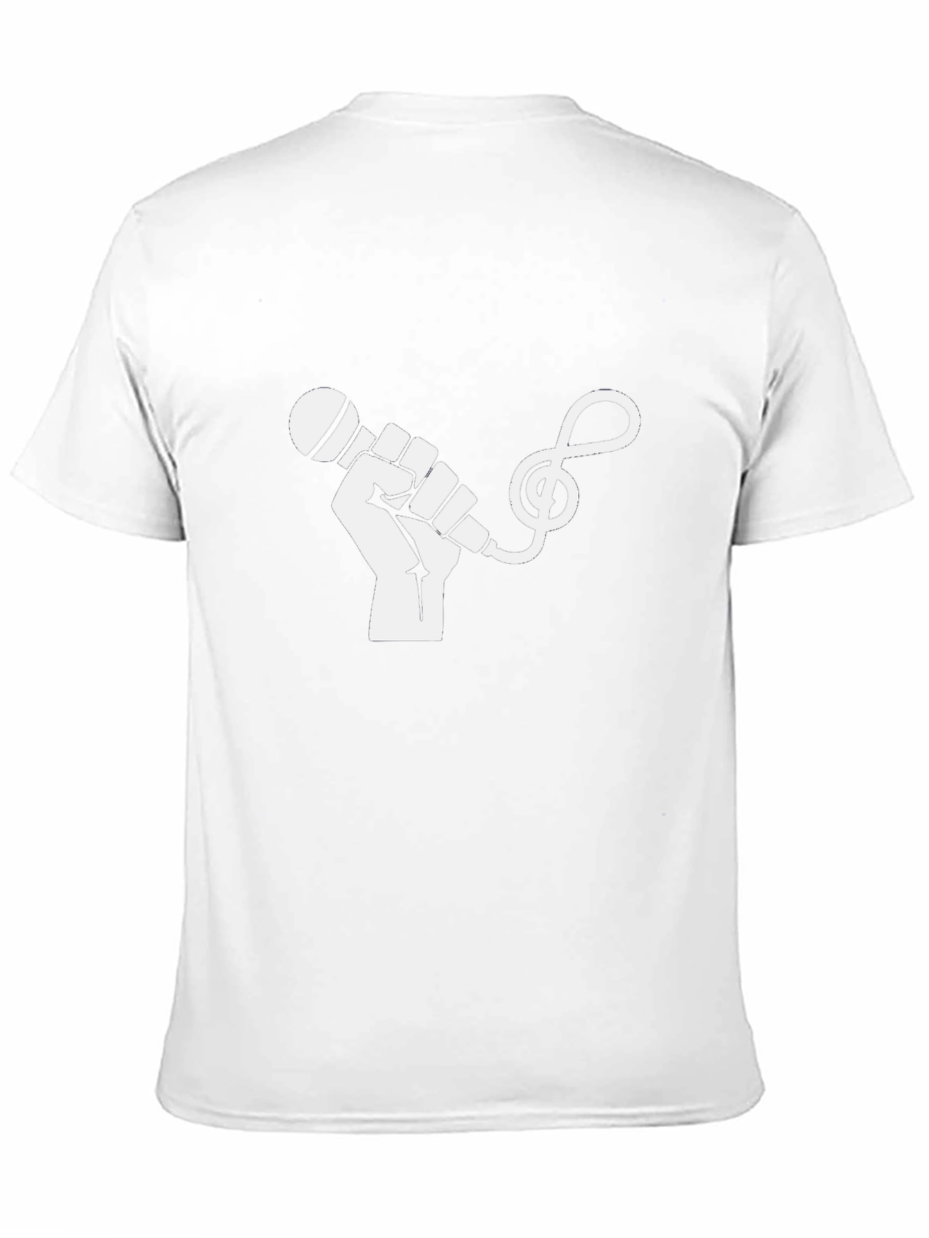 Music Power Tee - Graphic Microphone T-Shirt