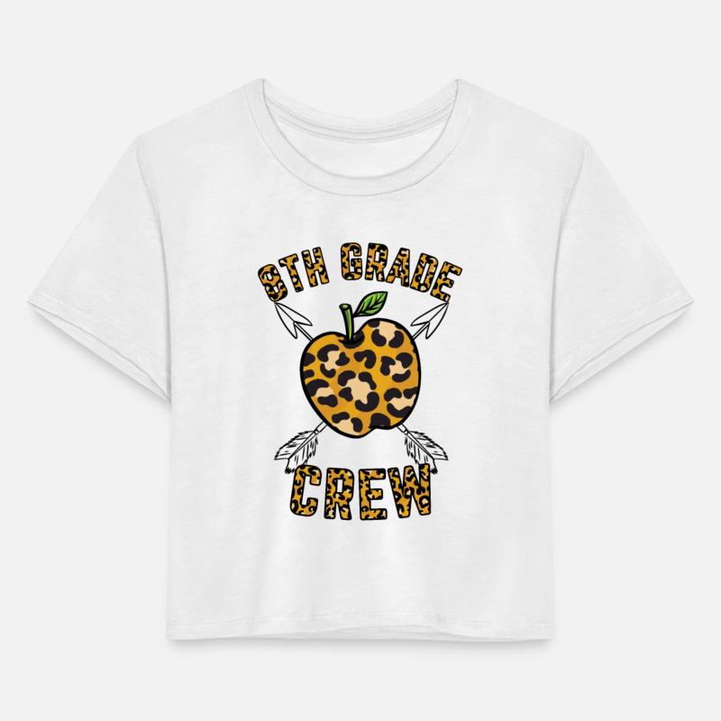 8th Grade Crew Teacher Leopard Print