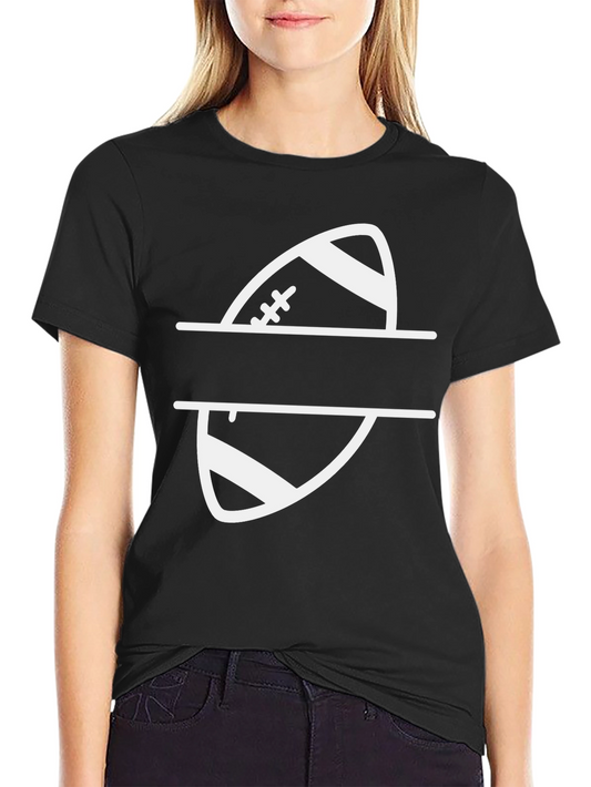 Football Graphic Tee - Personalized Split Design