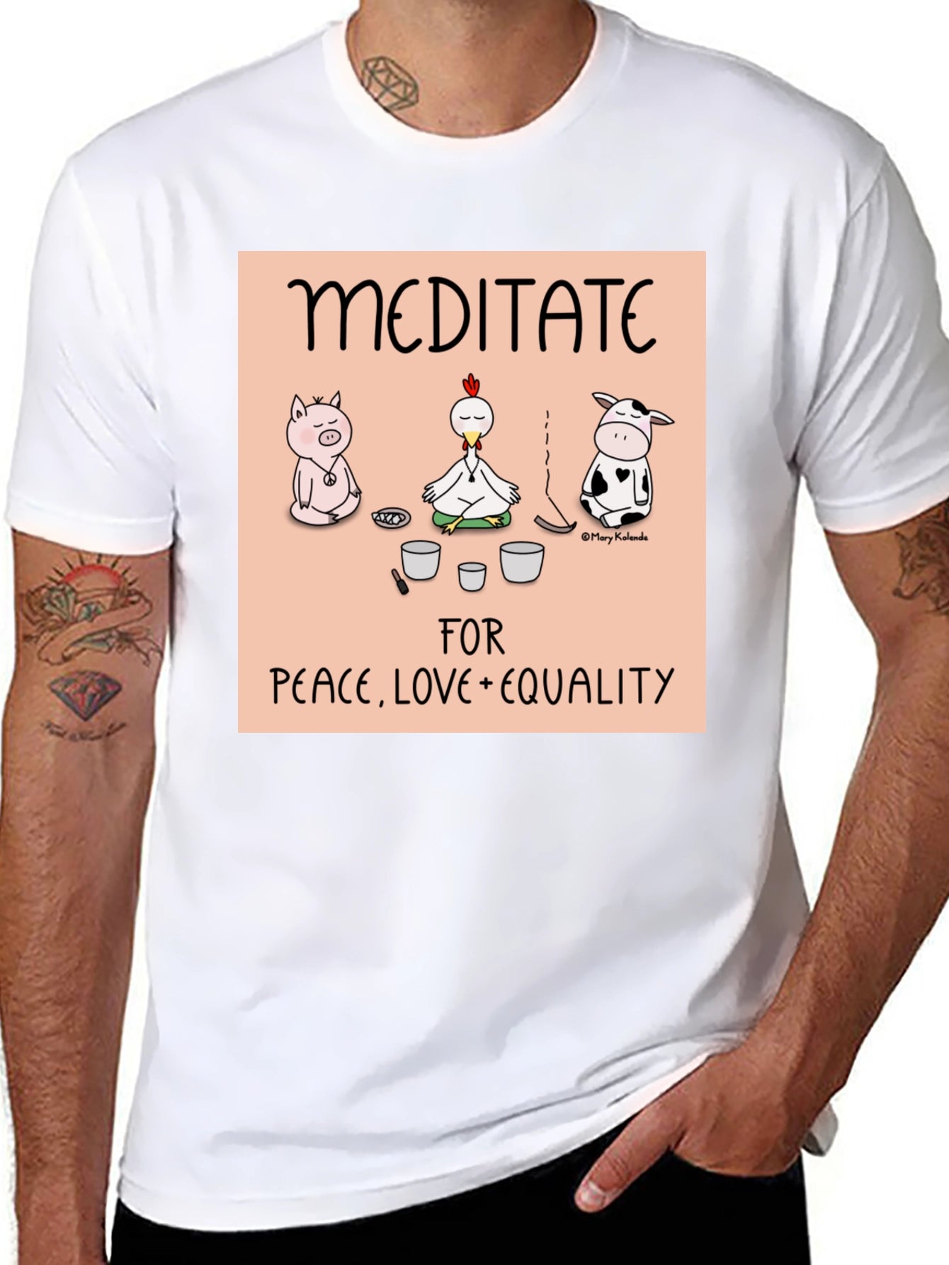 Meditate Peace Love Equality T-Shirt