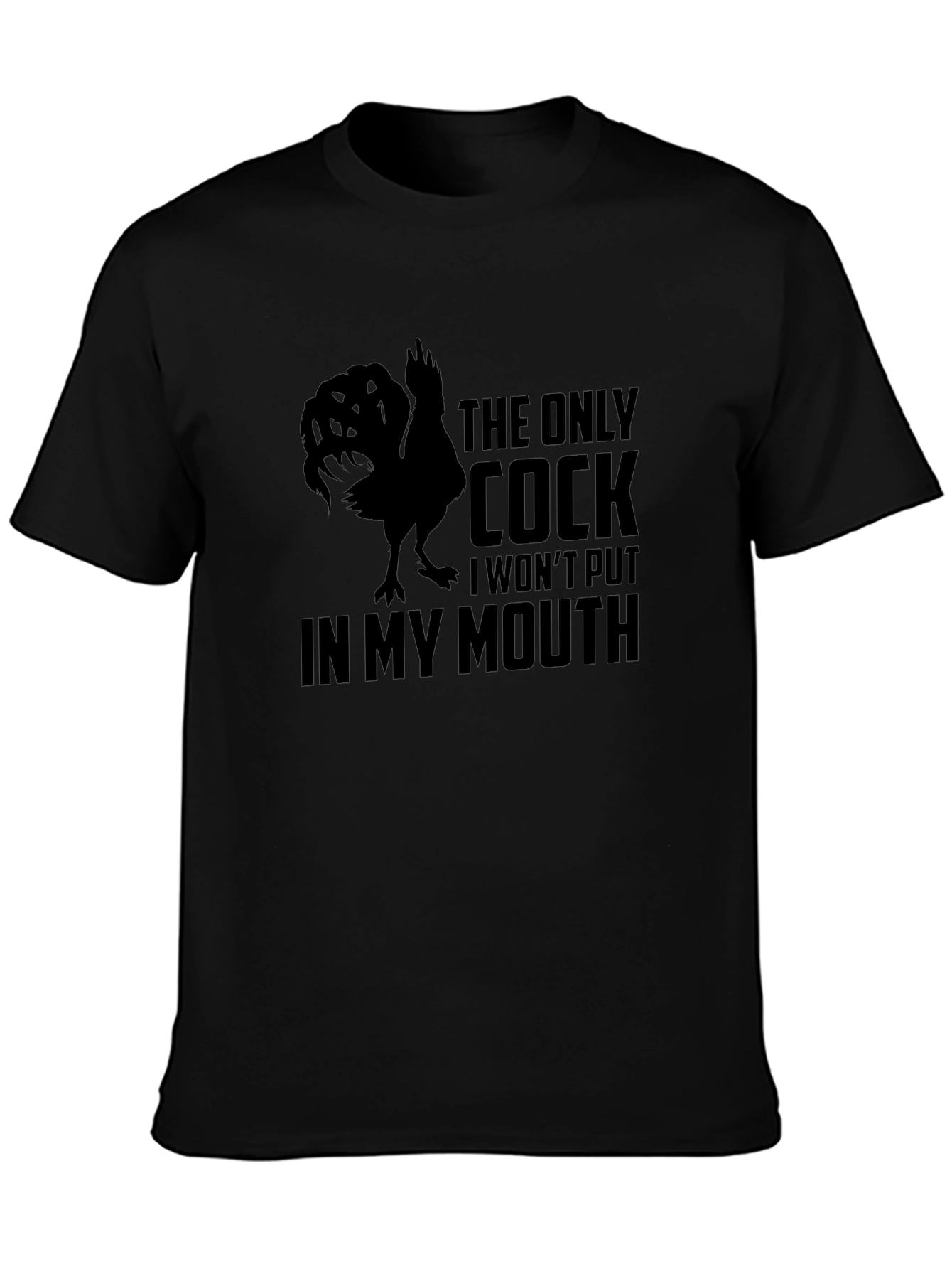 Funny Cock Graphic Mens T-Shirt