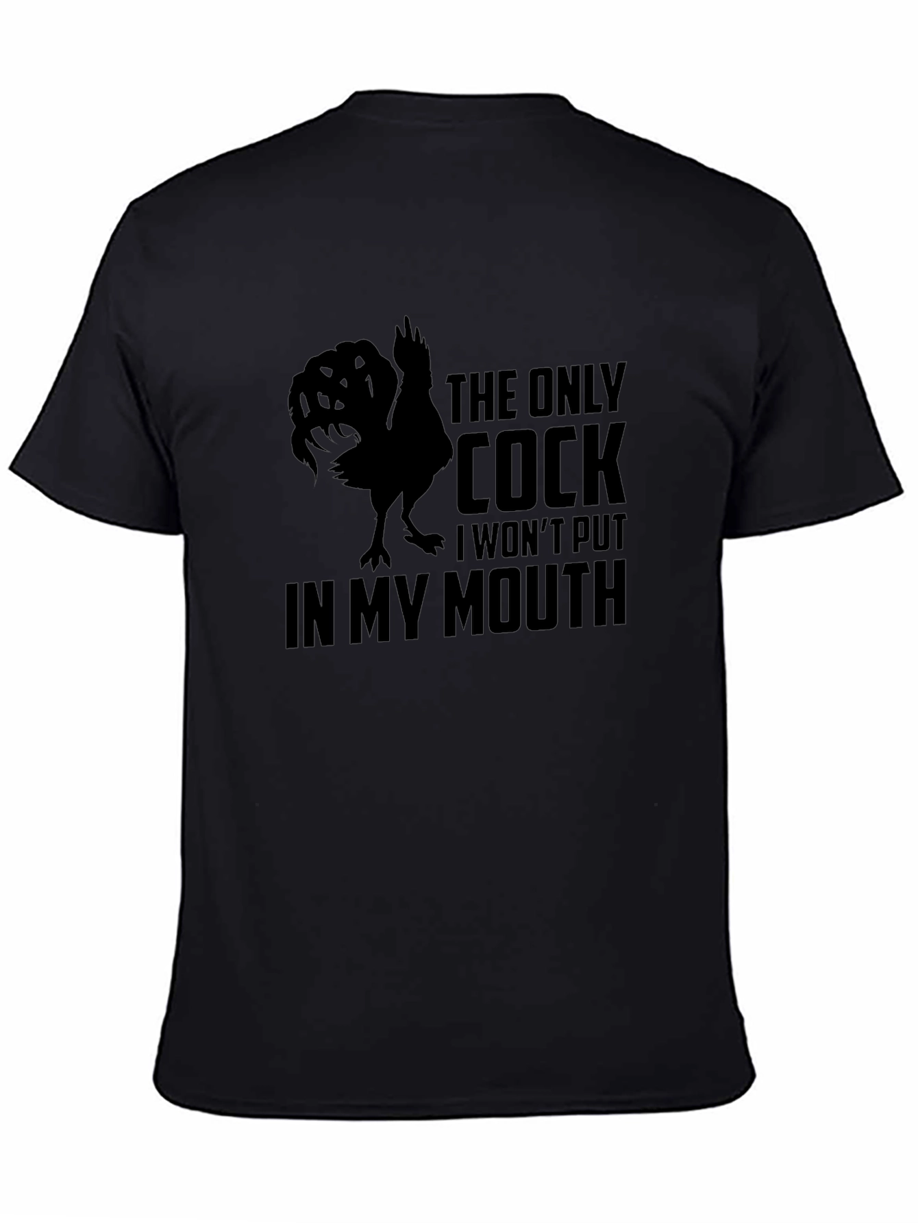 Funny Cock Graphic Mens T-Shirt