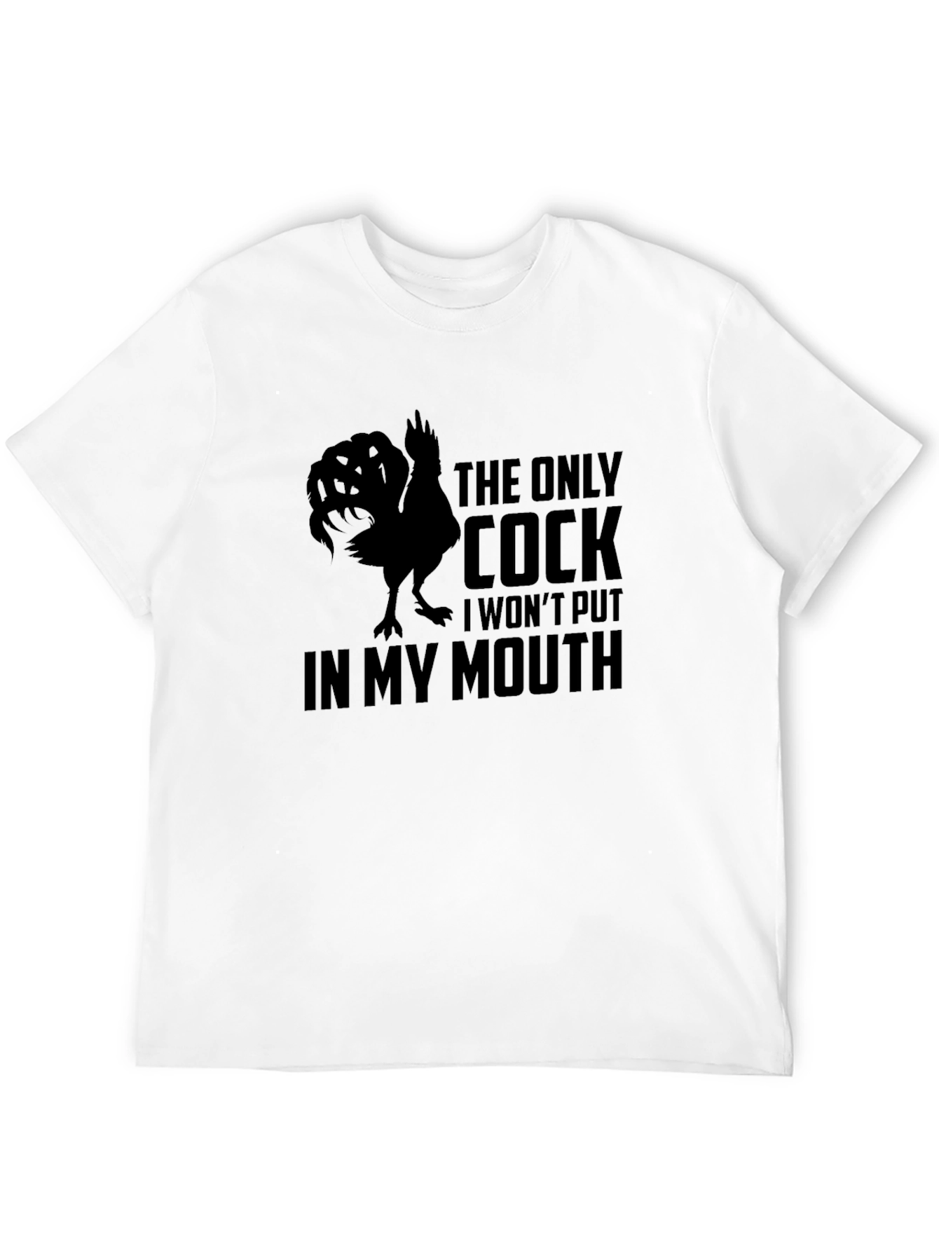 Funny Cock Graphic Mens T-Shirt