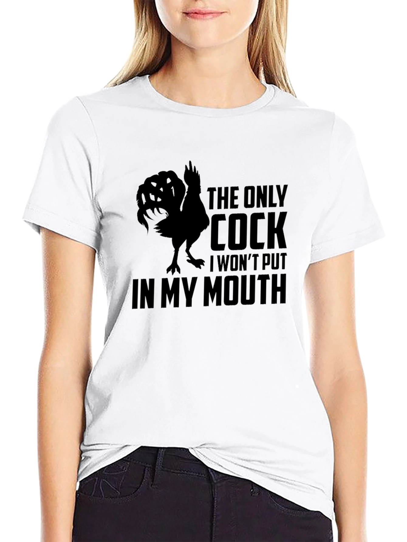Funny Cock Graphic Mens T-Shirt