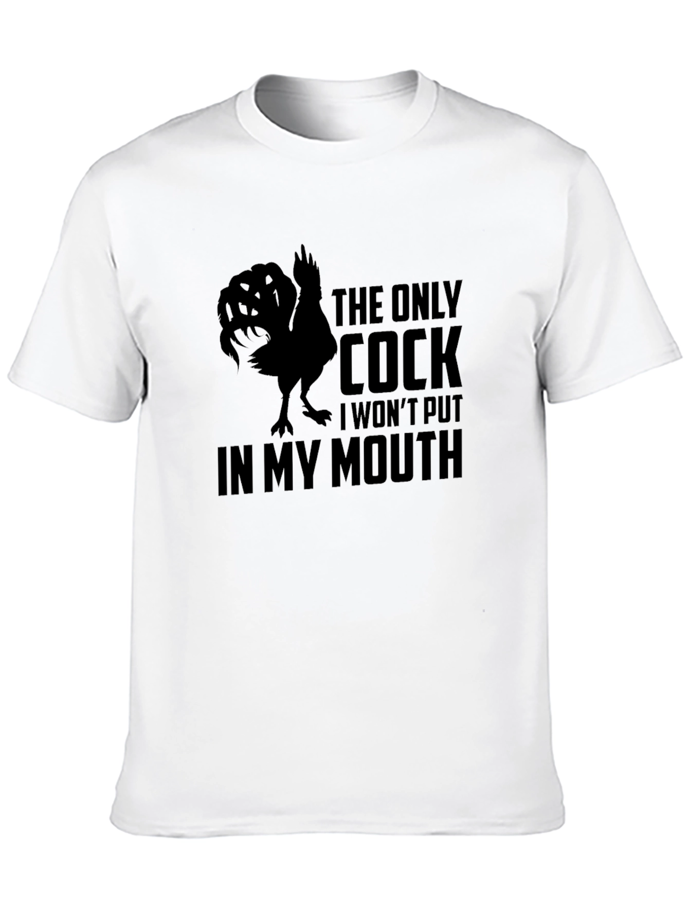 Funny Cock Graphic Mens T-Shirt