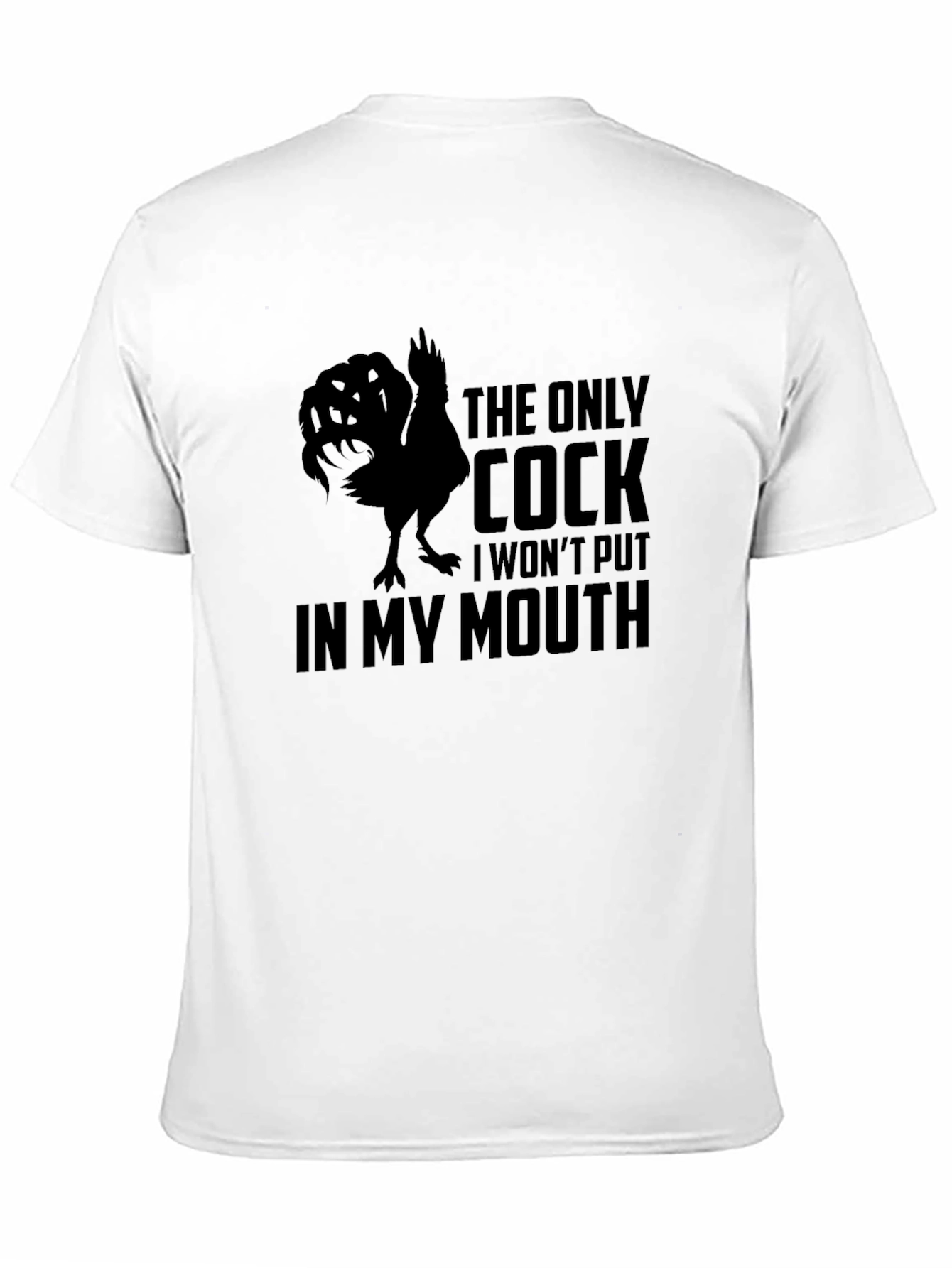 Funny Cock Graphic Mens T-Shirt