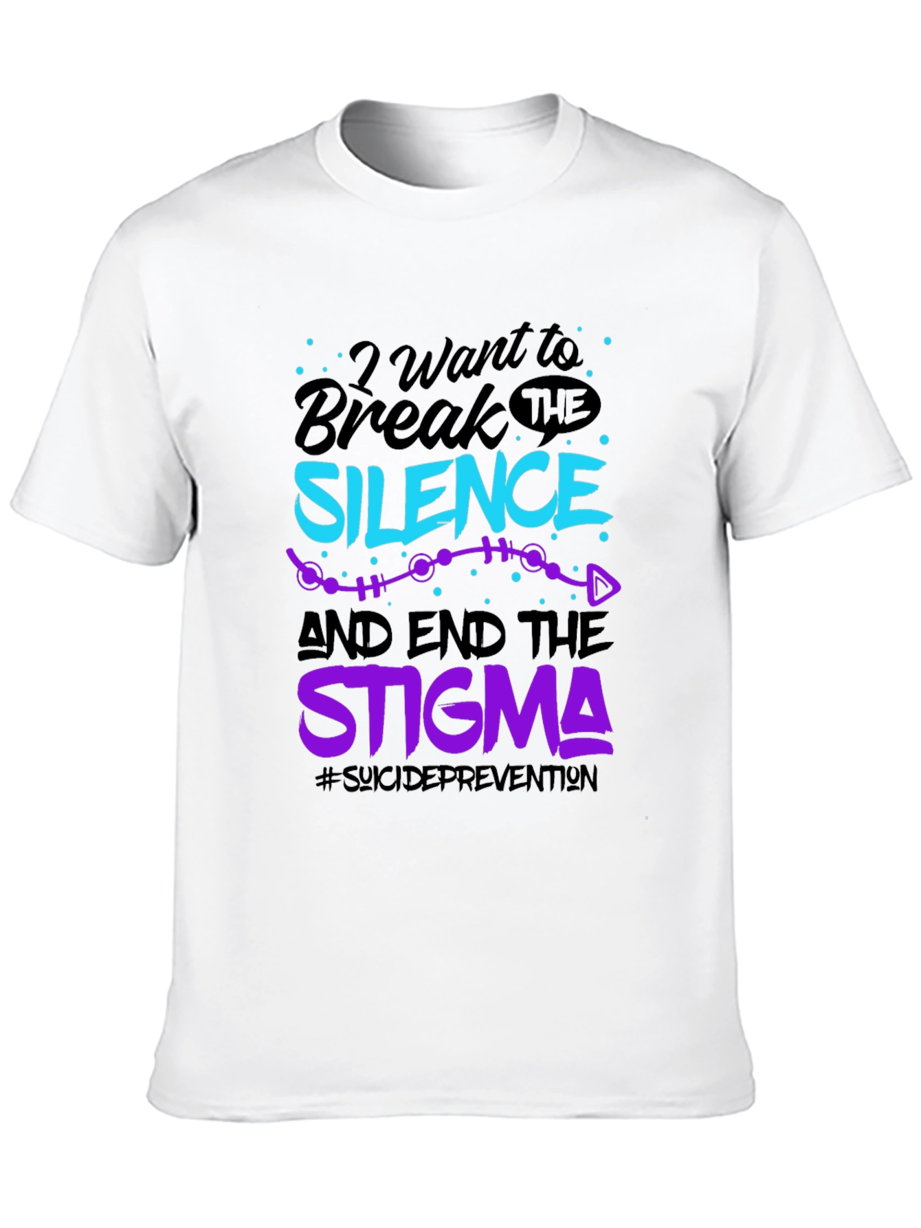 Break The Silence Graphic Tee - Suicide Prevention