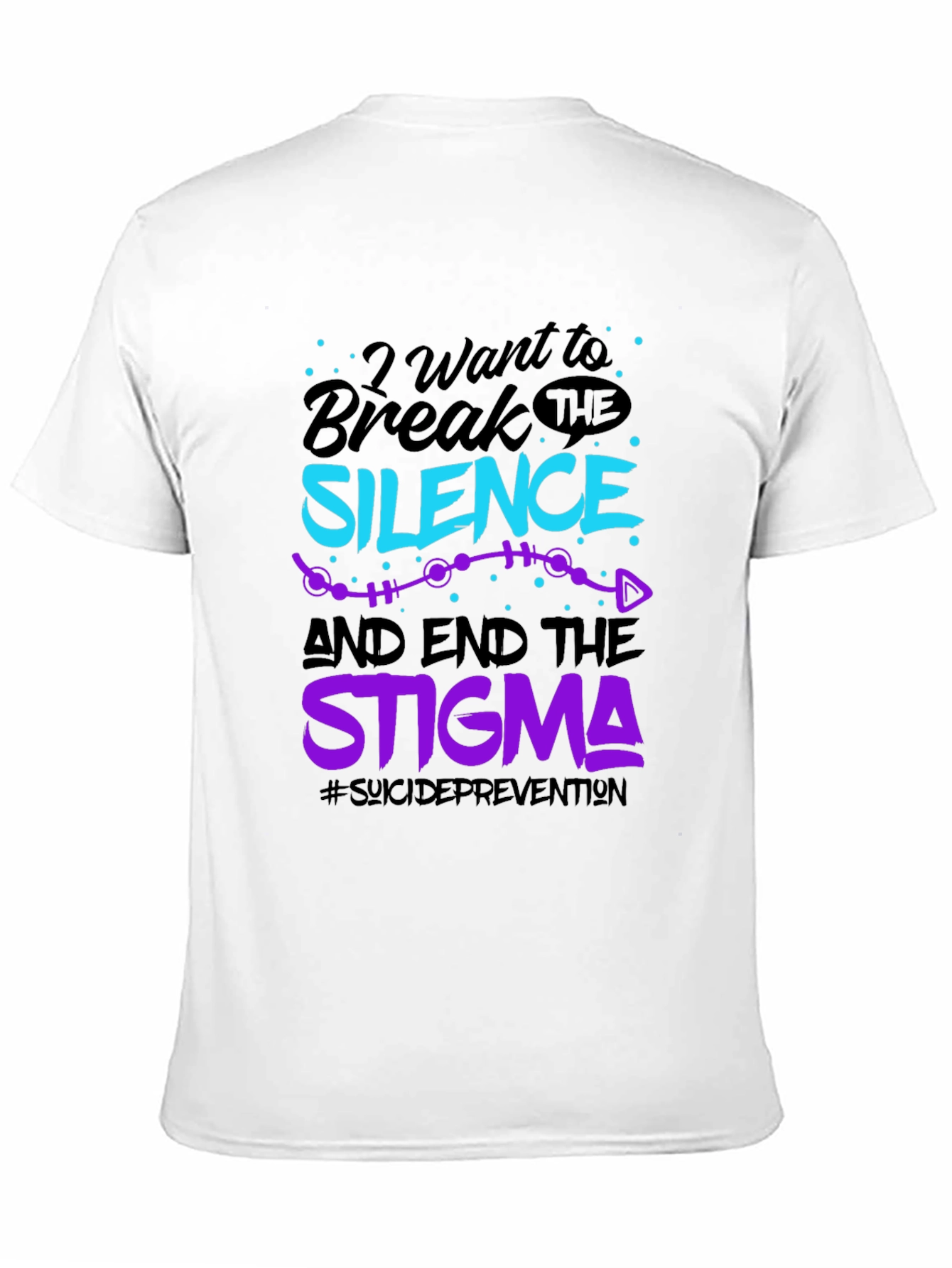 Break The Silence Graphic Tee - Suicide Prevention