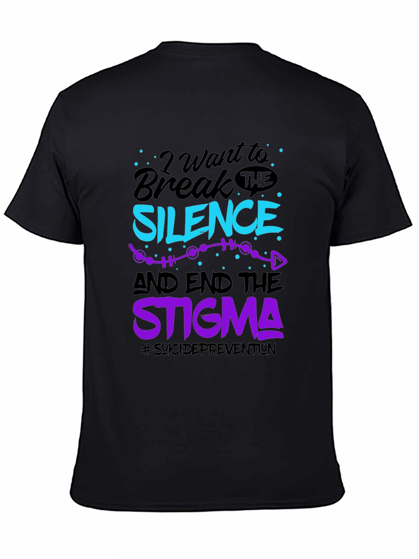 Break The Silence Graphic Tee - Suicide Prevention
