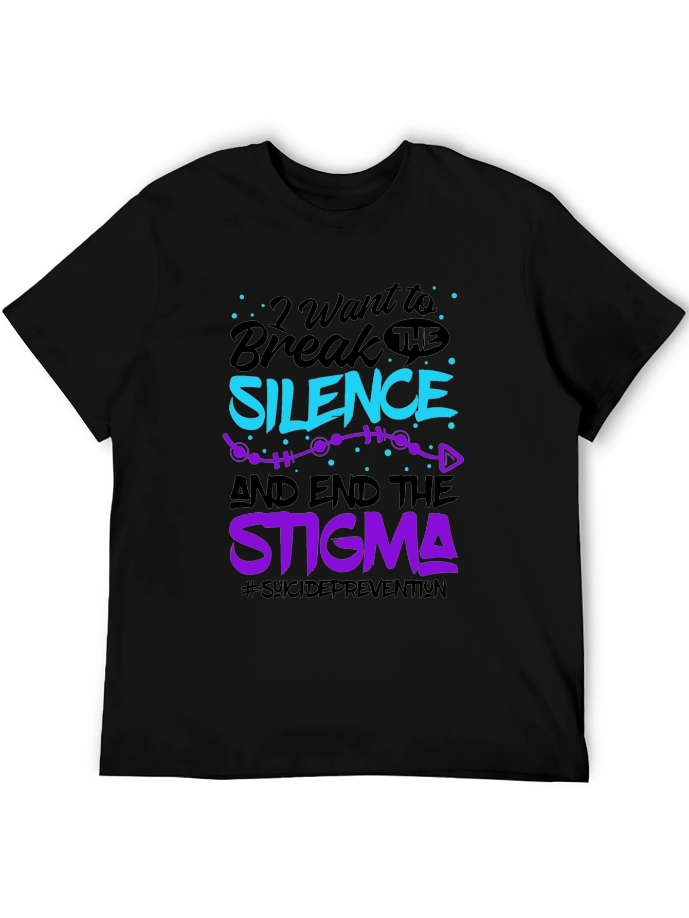 Break The Silence Graphic Tee - Suicide Prevention
