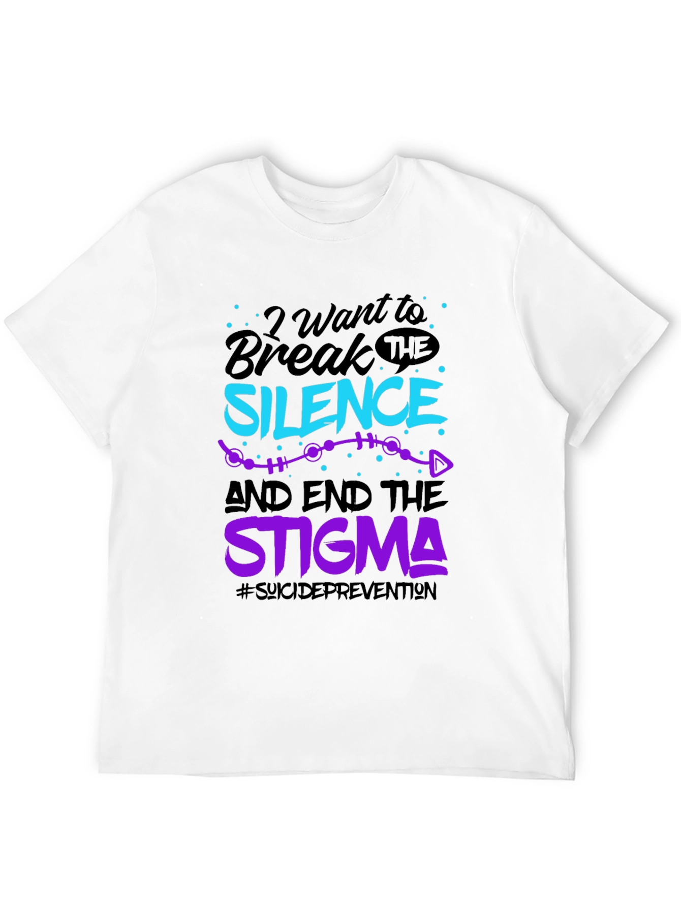 Break The Silence Graphic Tee - Suicide Prevention