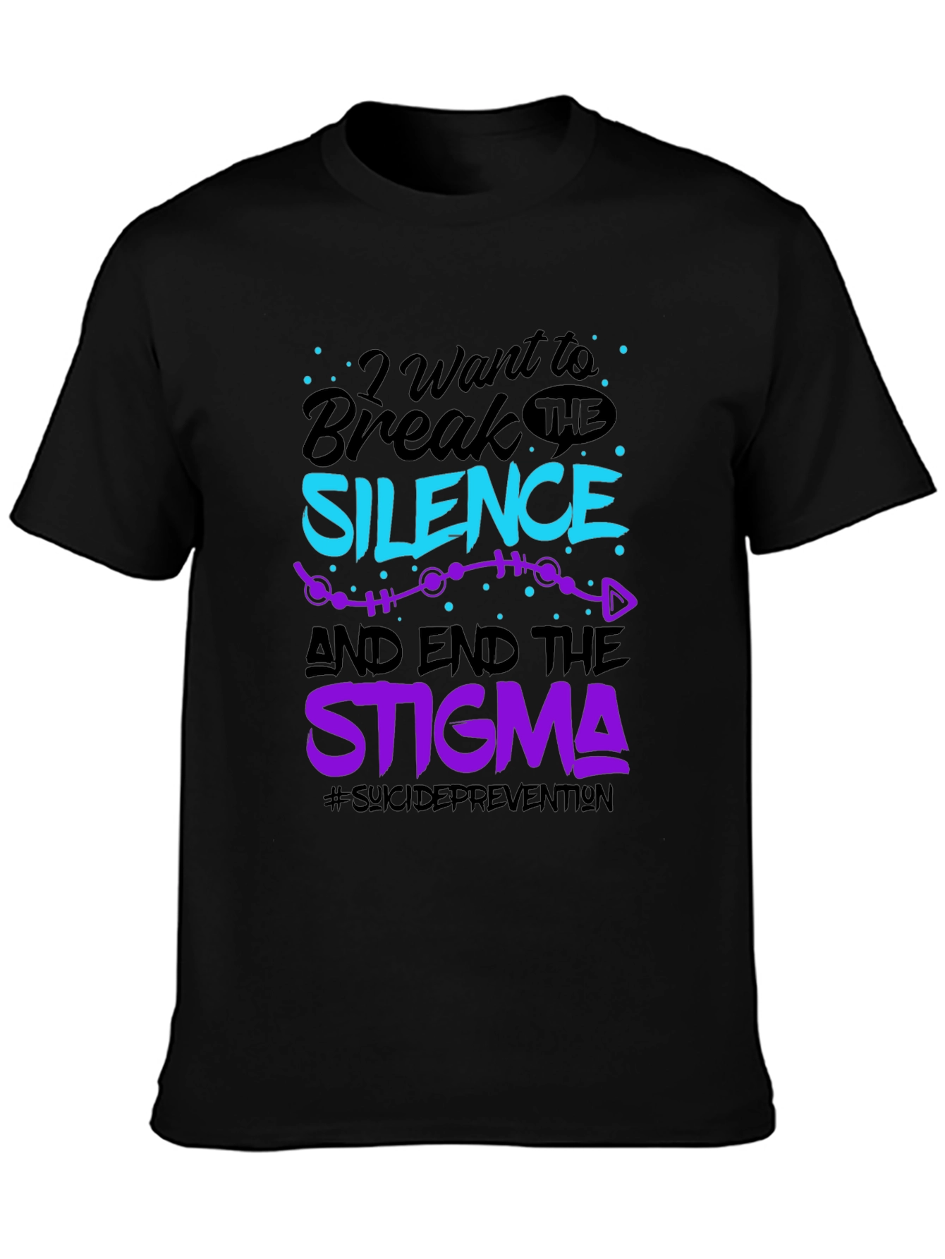 Break The Silence Graphic Tee - Suicide Prevention