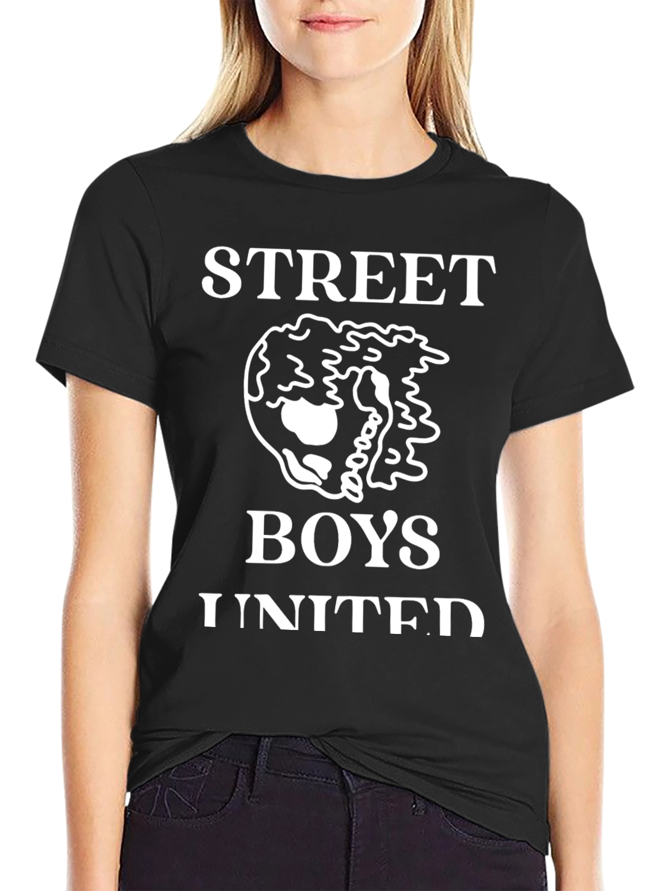 Street Boys United Black Graphic T-Shirt