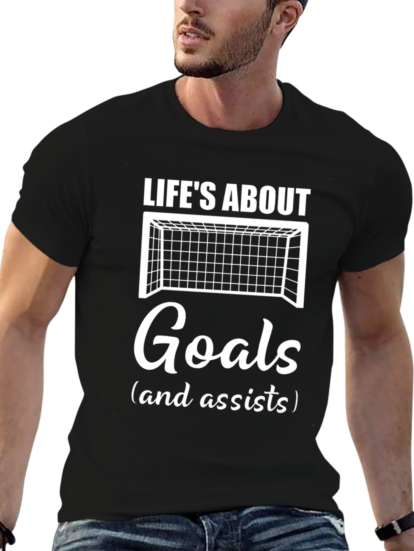 Lifes About Goals T-Shirt - Soccer Fan Apparel