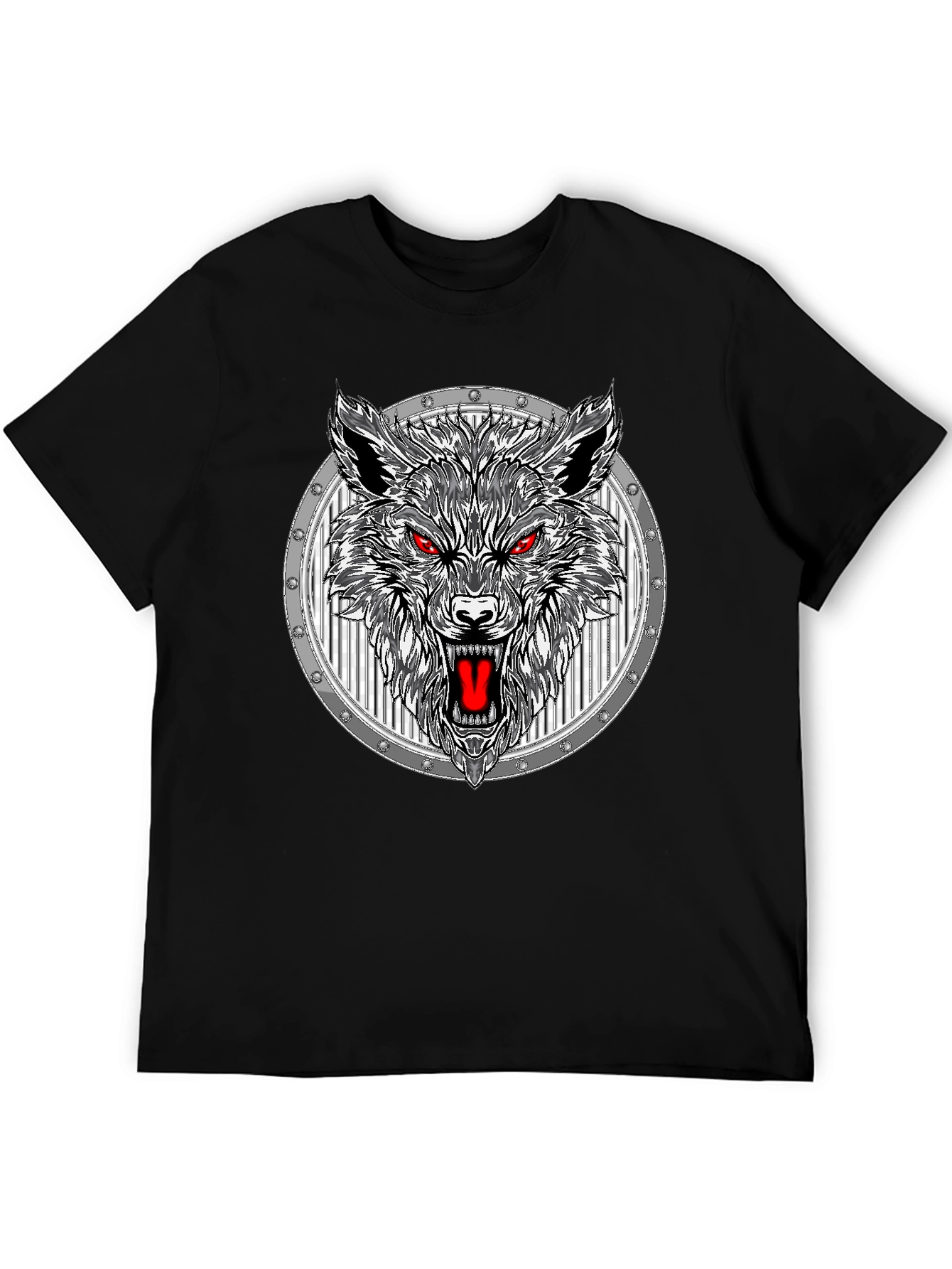 Wolf Graphic Black T-Shirt